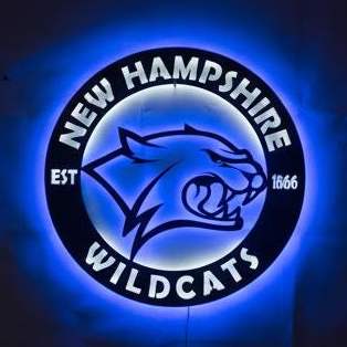 New Hampshire Wildcats Wall Art - NCAA College Game Room Decor Gift