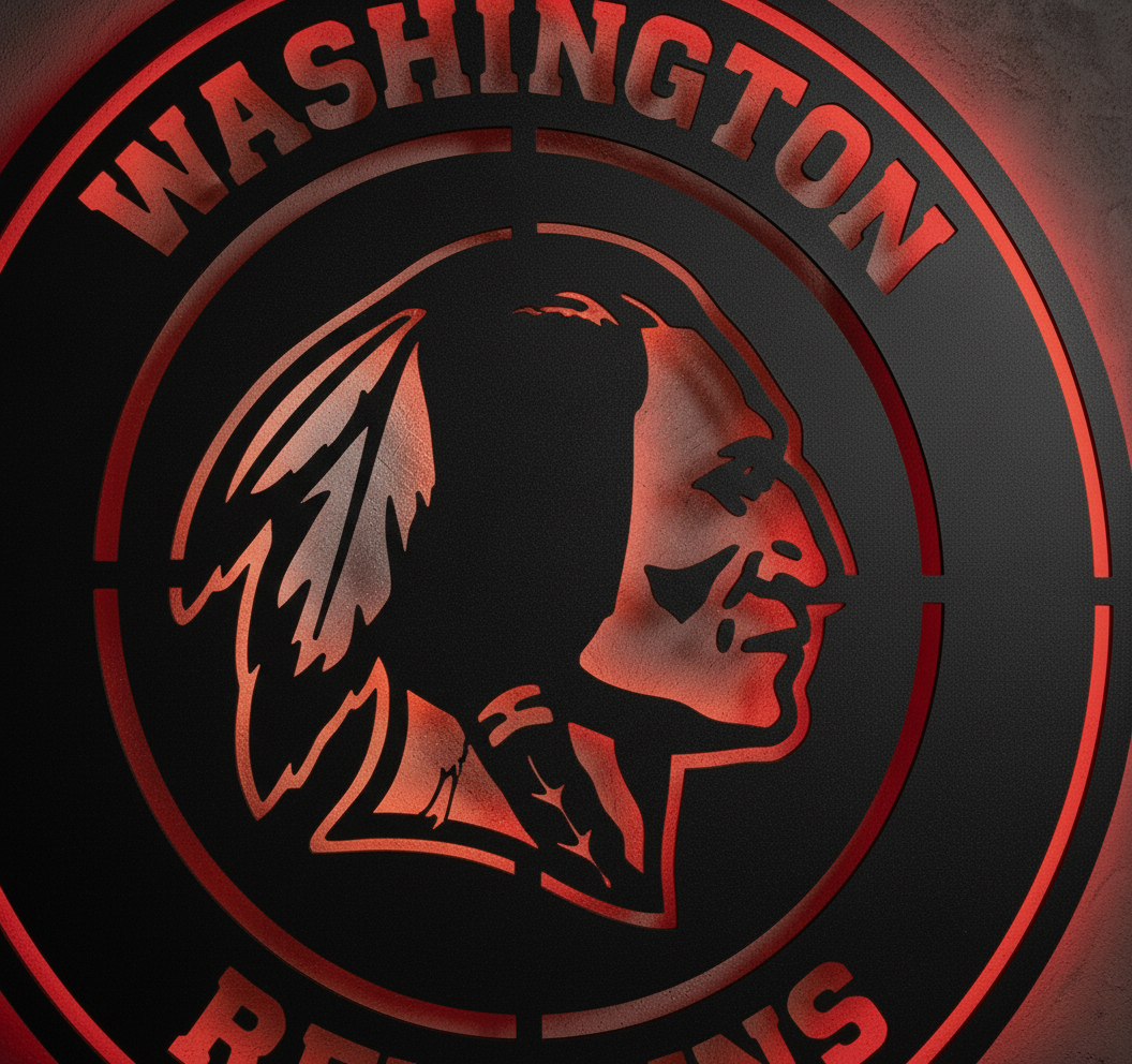 Washington Redskins Led Metal Wall Decor - Sport Fan 
