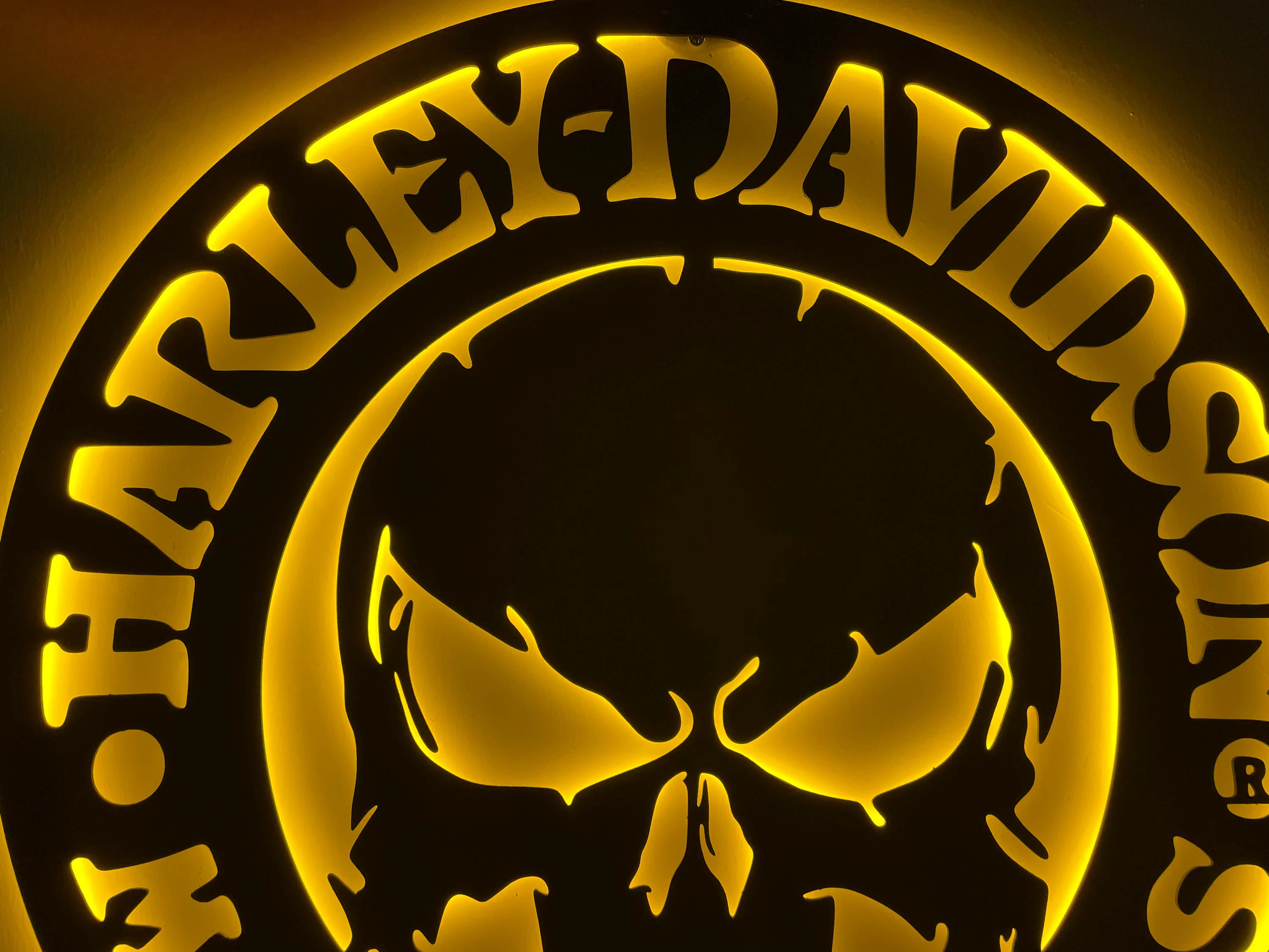 Harley Davidson LED Light Sign, Motorcycle Wall Art, Harley Wall Decor, Custom Harley Light, Biker Wall Sign, Harley  Gift for Enthusiasts