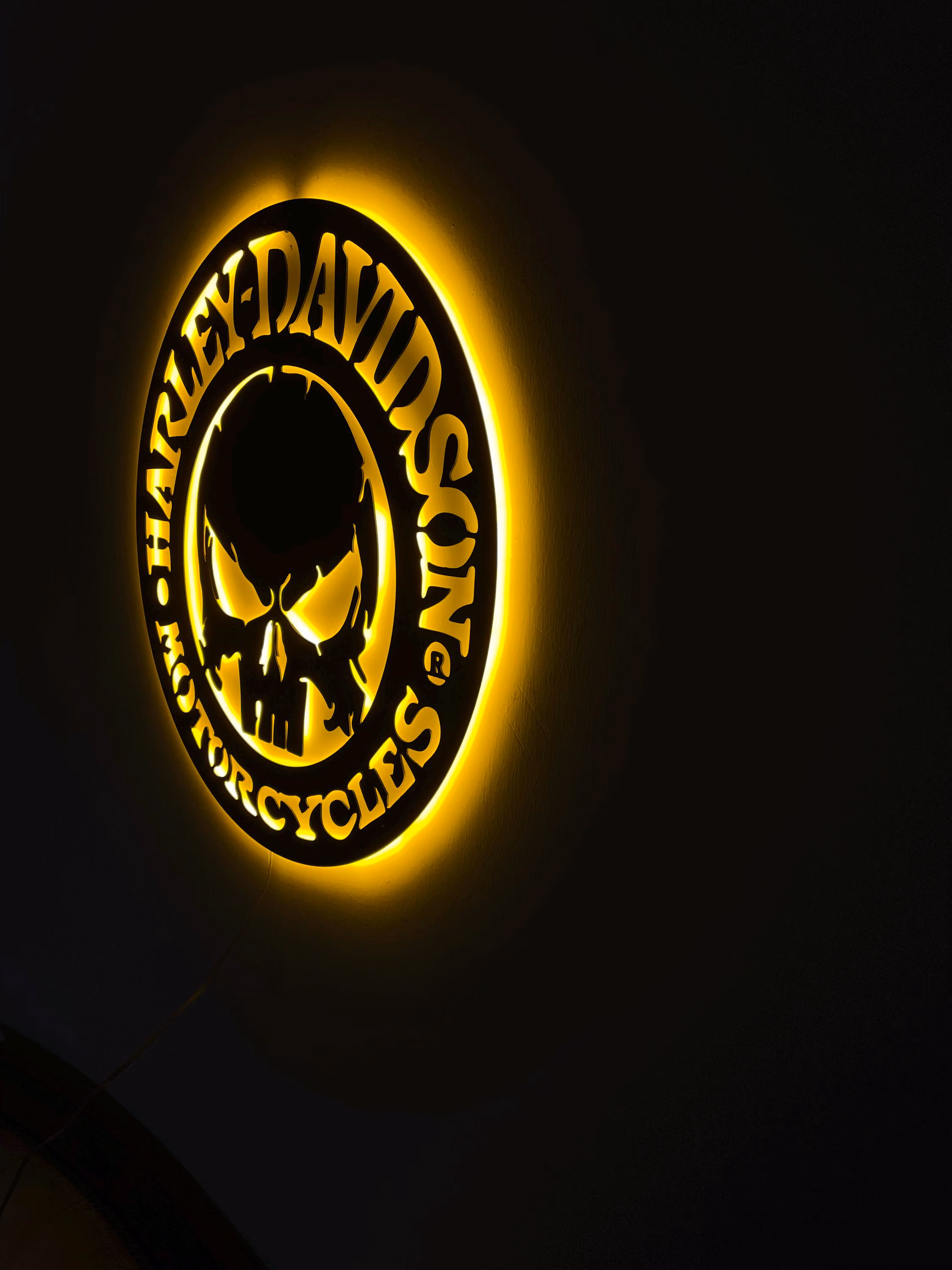 Harley Davidson LED Light Sign, Motorcycle Wall Art, Harley Wall Decor, Custom Harley Light, Biker Wall Sign, Harley  Gift for Enthusiasts