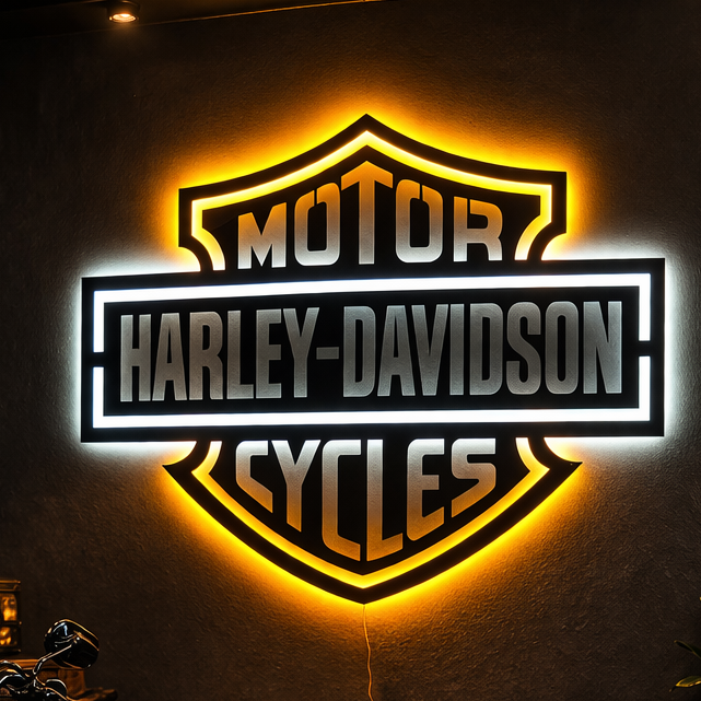 Harley-Davidson LED Metal Sign