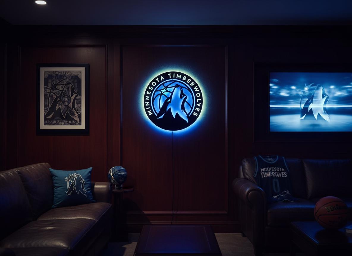 Minnesota Timberwolves Wall Art - NBA Team Logo Sports Room Decor
