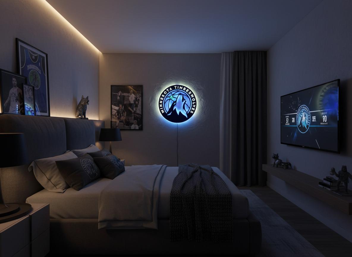 Minnesota Timberwolves Wall Art - NBA Team Logo Sports Room Decor