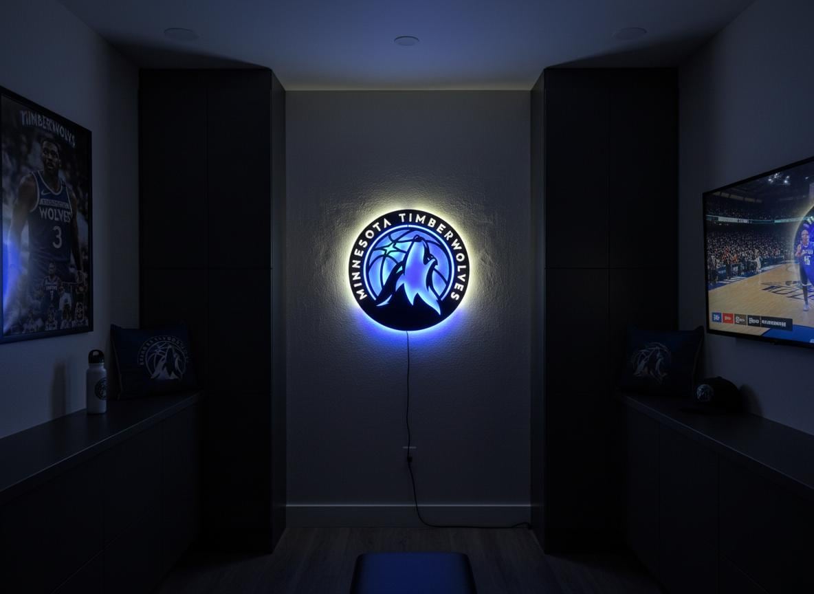 Minnesota Timberwolves Wall Art - NBA Team Logo Sports Room Decor