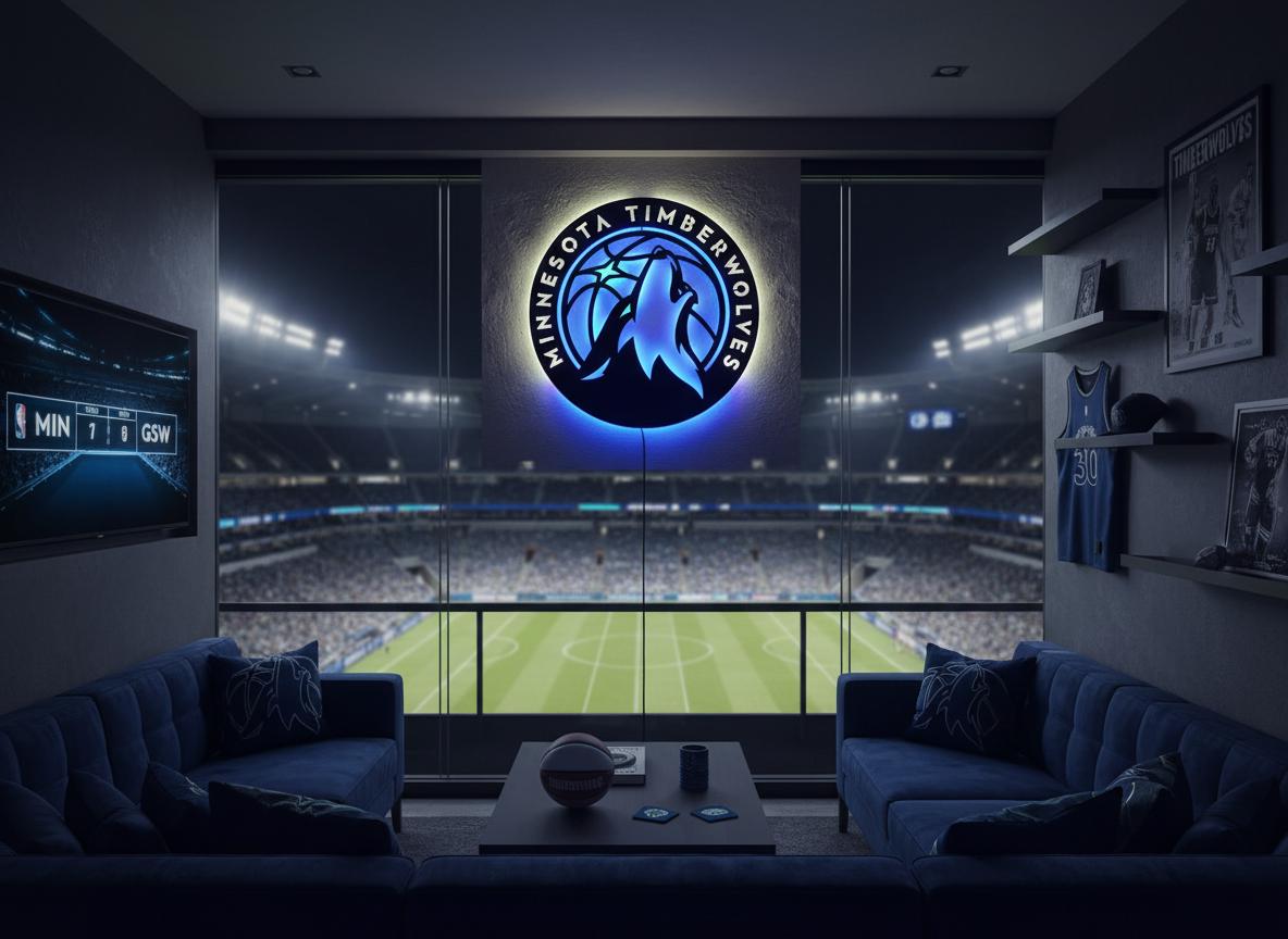 Minnesota Timberwolves Wall Art - NBA Team Logo Sports Room Decor