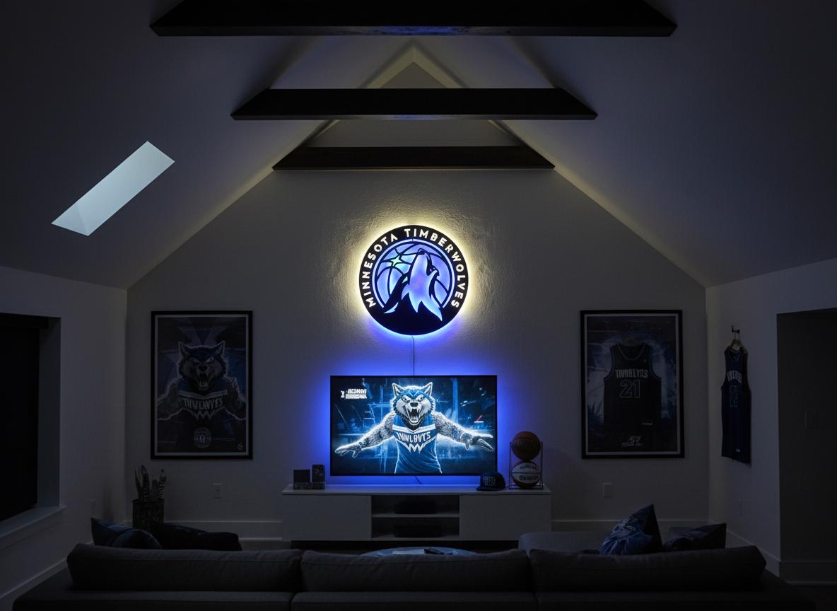 Minnesota Timberwolves Wall Art - NBA Team Logo Sports Room Decor