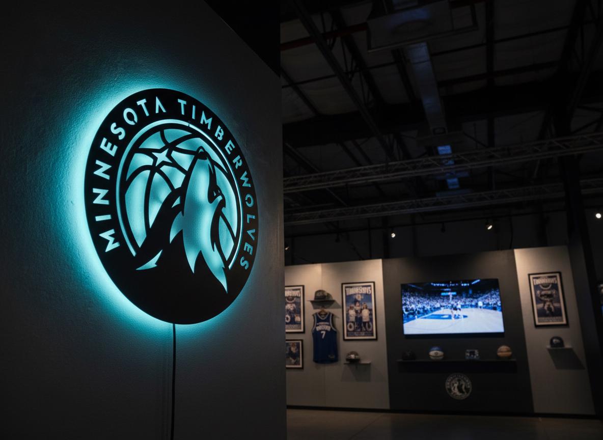 Minnesota Timberwolves Wall Art - NBA Team Logo Sports Room Decor