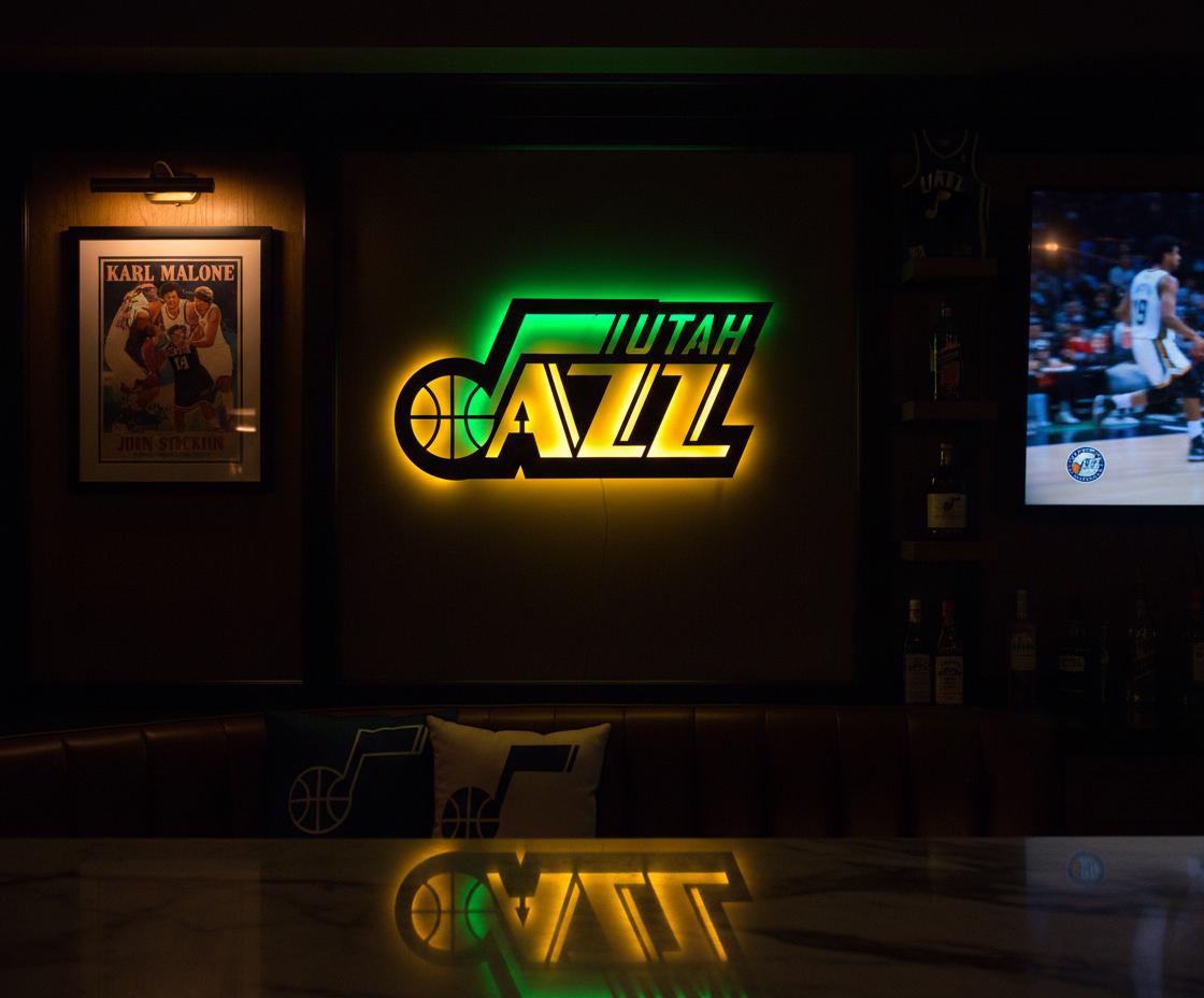 Utah Jazz Wall Art - Iconic Team Logo Basketball Fan Game Room Decor