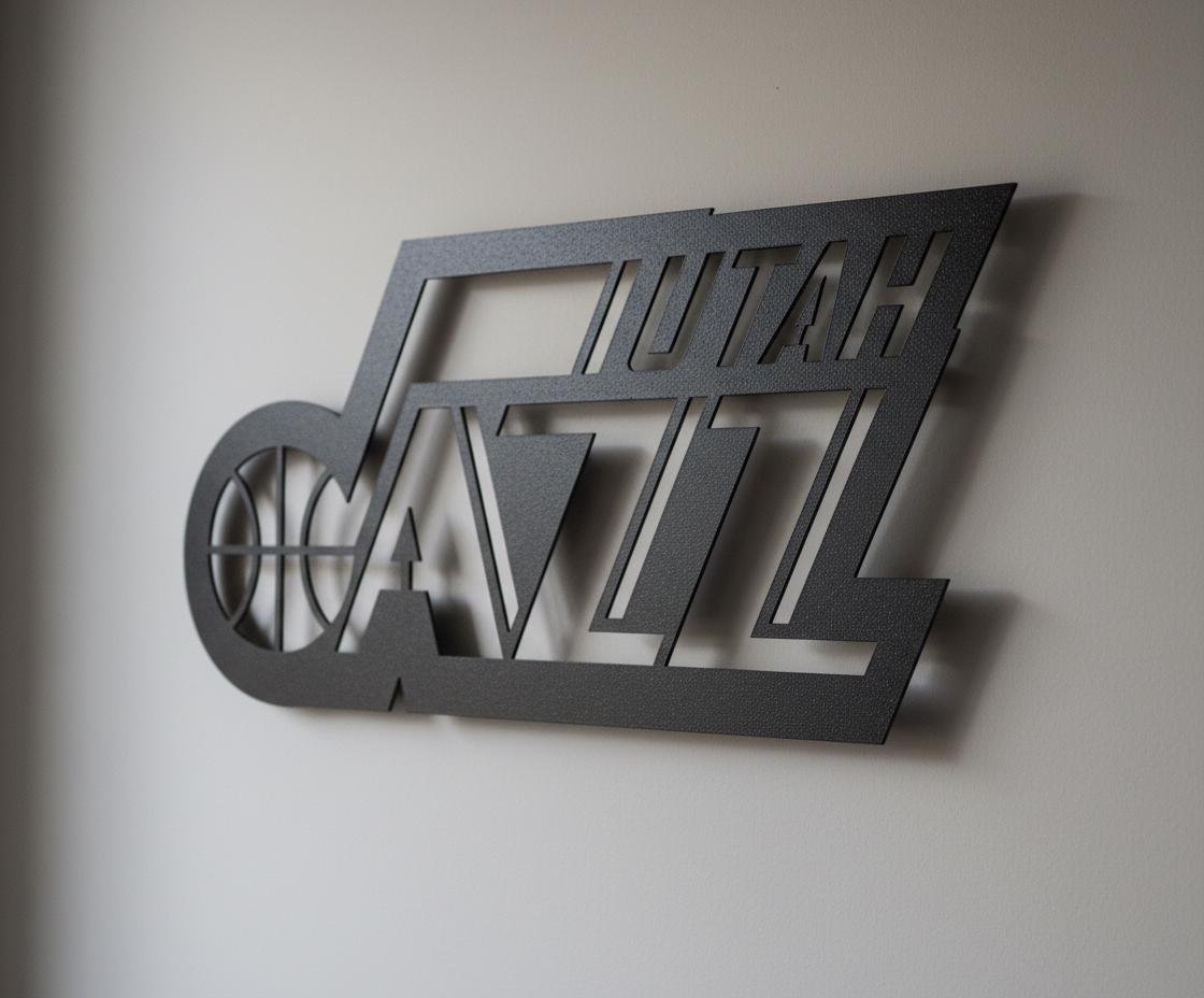 Utah Jazz Wall Art - Iconic Team Logo Basketball Fan Game Room Decor