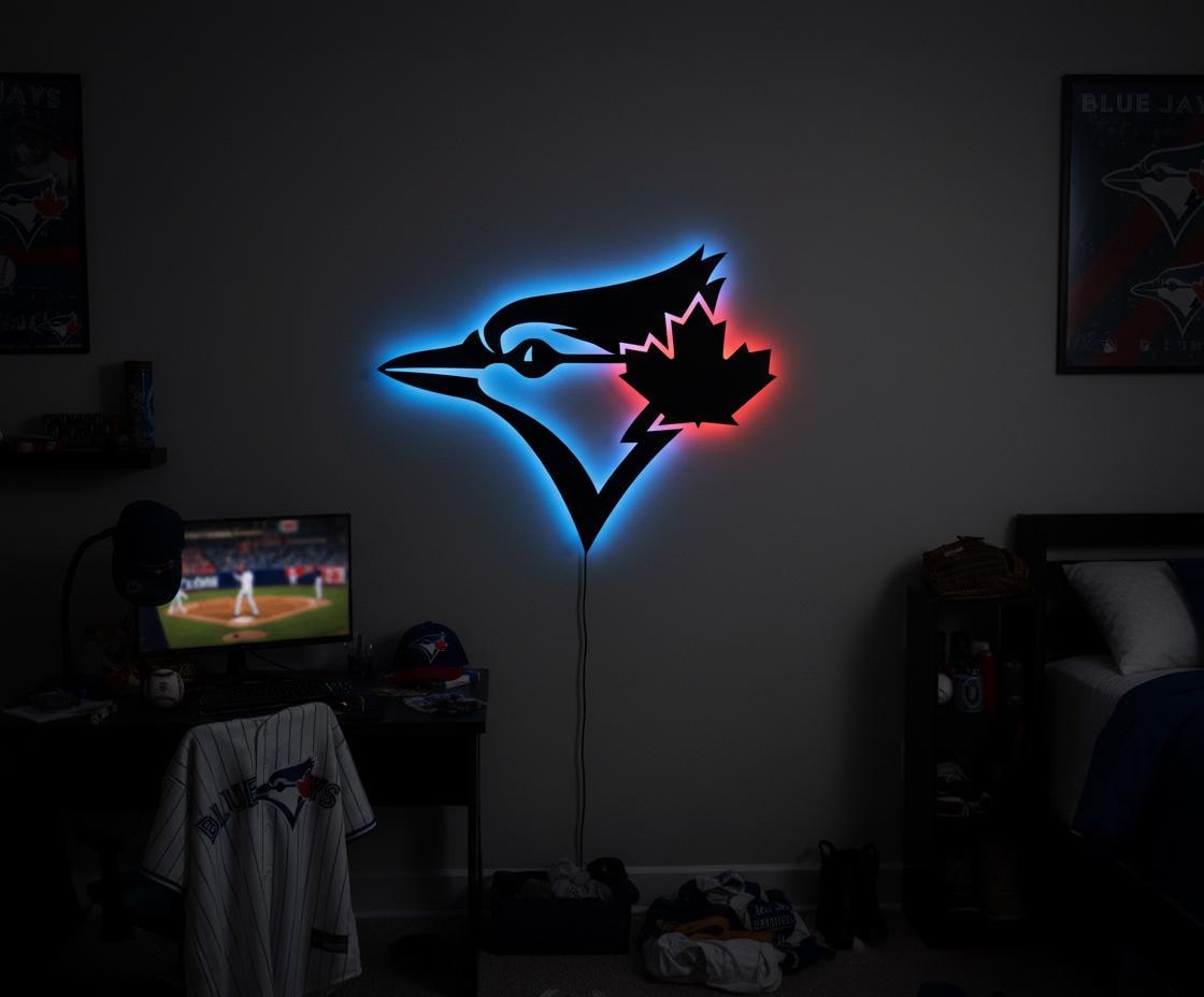 Toronto Blue Jays Wall Art - Team Logo Baseball Fan Gift Game Room Decor