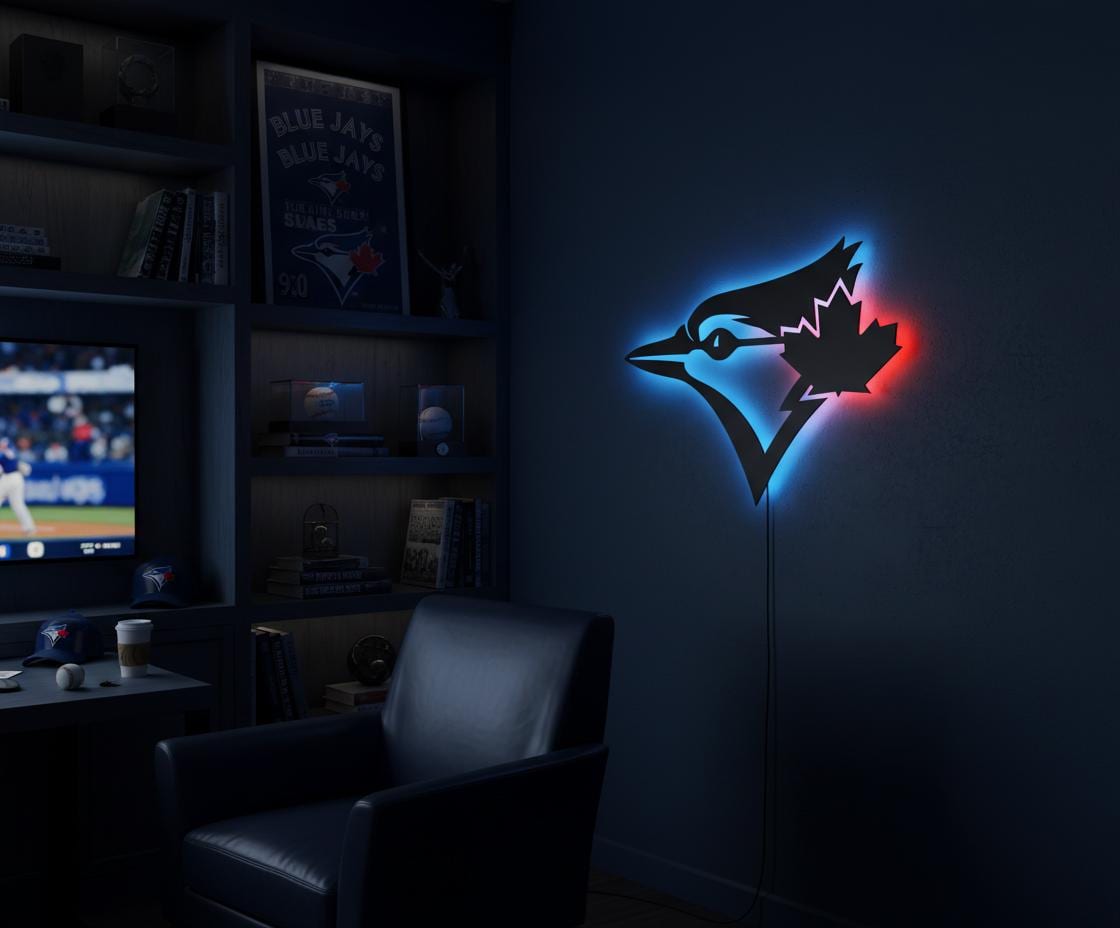 Toronto Blue Jays Wall Art - Team Logo Baseball Fan Gift Game Room Decor