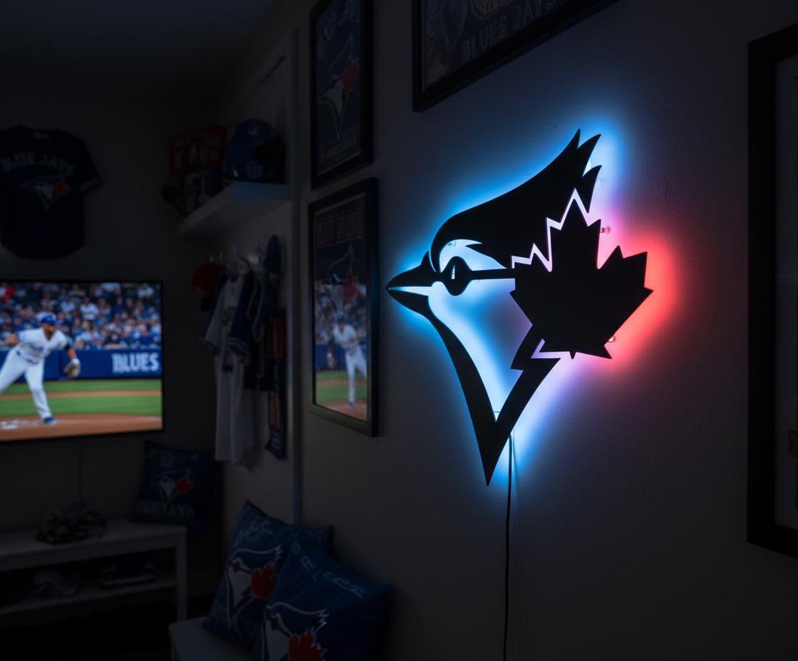 Toronto Blue Jays Wall Art - Team Logo Baseball Fan Gift Game Room Decor