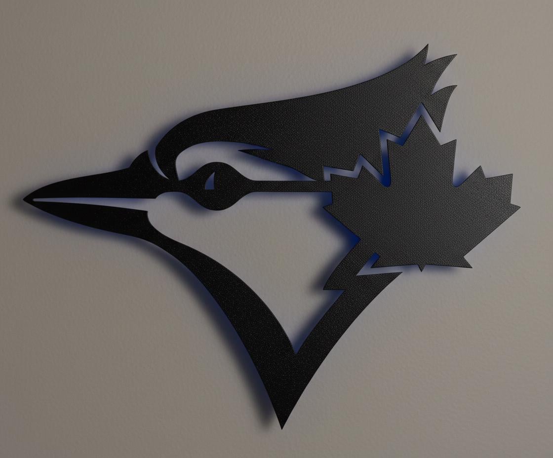 Toronto Blue Jays Wall Art - Team Logo Baseball Fan Gift Game Room Decor