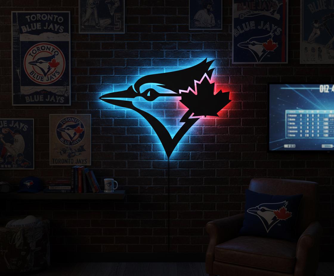 Toronto Blue Jays Wall Art - Team Logo Baseball Fan Gift Game Room Decor