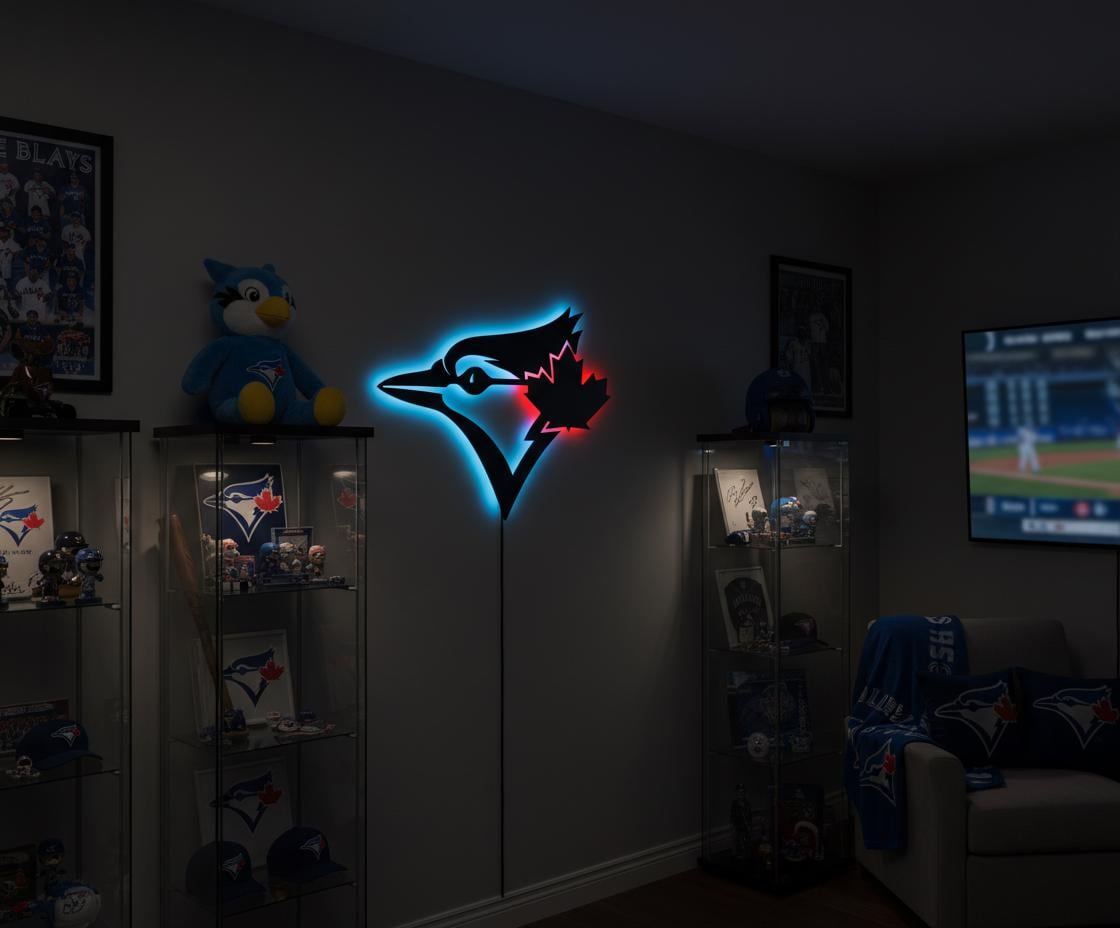 Toronto Blue Jays Wall Art - Team Logo Baseball Fan Gift Game Room Decor