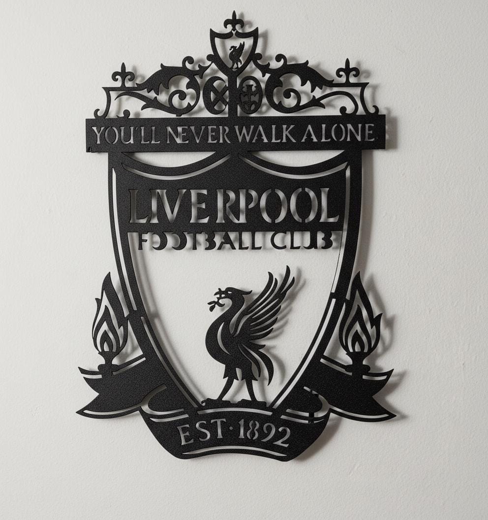 Liverpool FC Wall Art - Unique YNWA Team Logo Art Decor for Football Fans