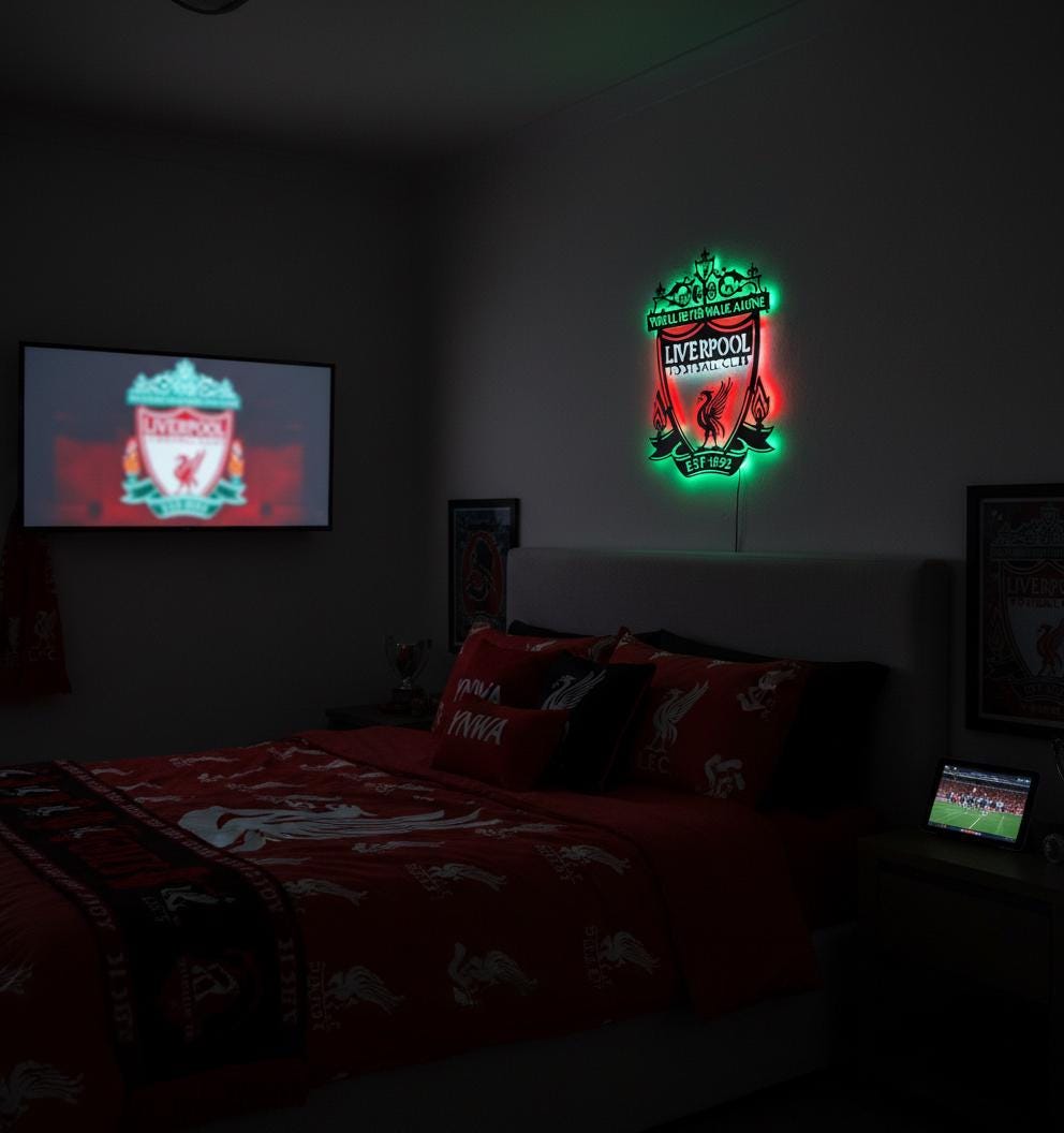 Liverpool FC Wall Art - Unique YNWA Team Logo Art Decor for Football Fans