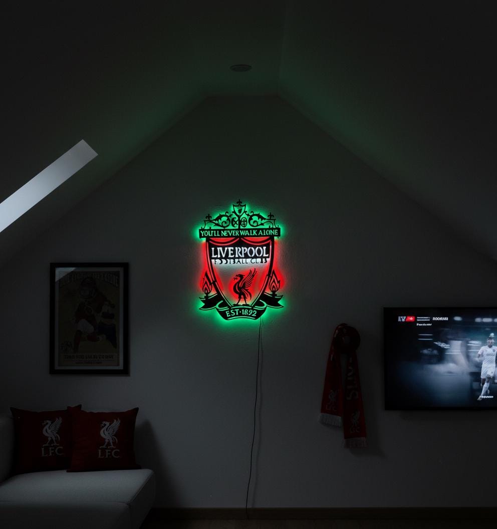 Liverpool FC Wall Art - Unique YNWA Team Logo Art Decor for Football Fans