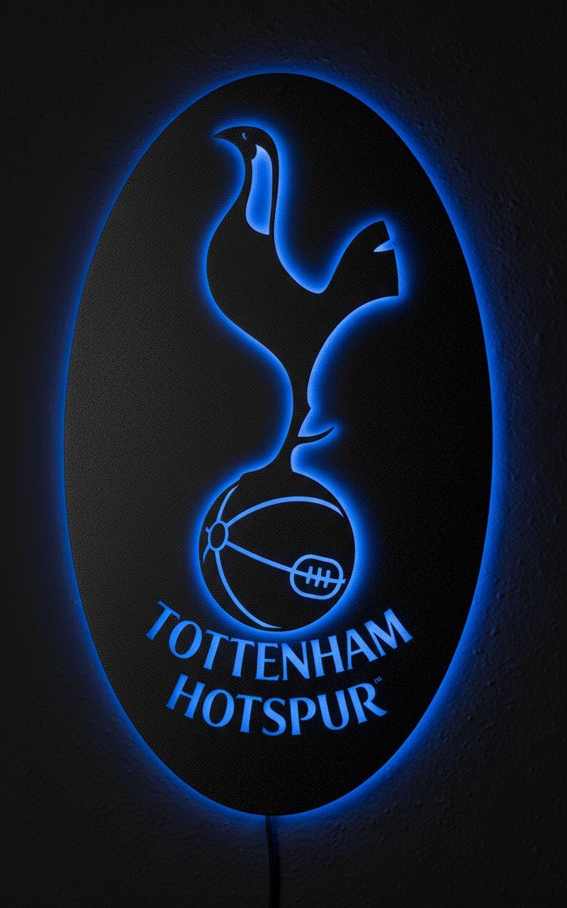 Tottenham Hotspur Wall Art - Official Team Crest - Football Fan Gift
