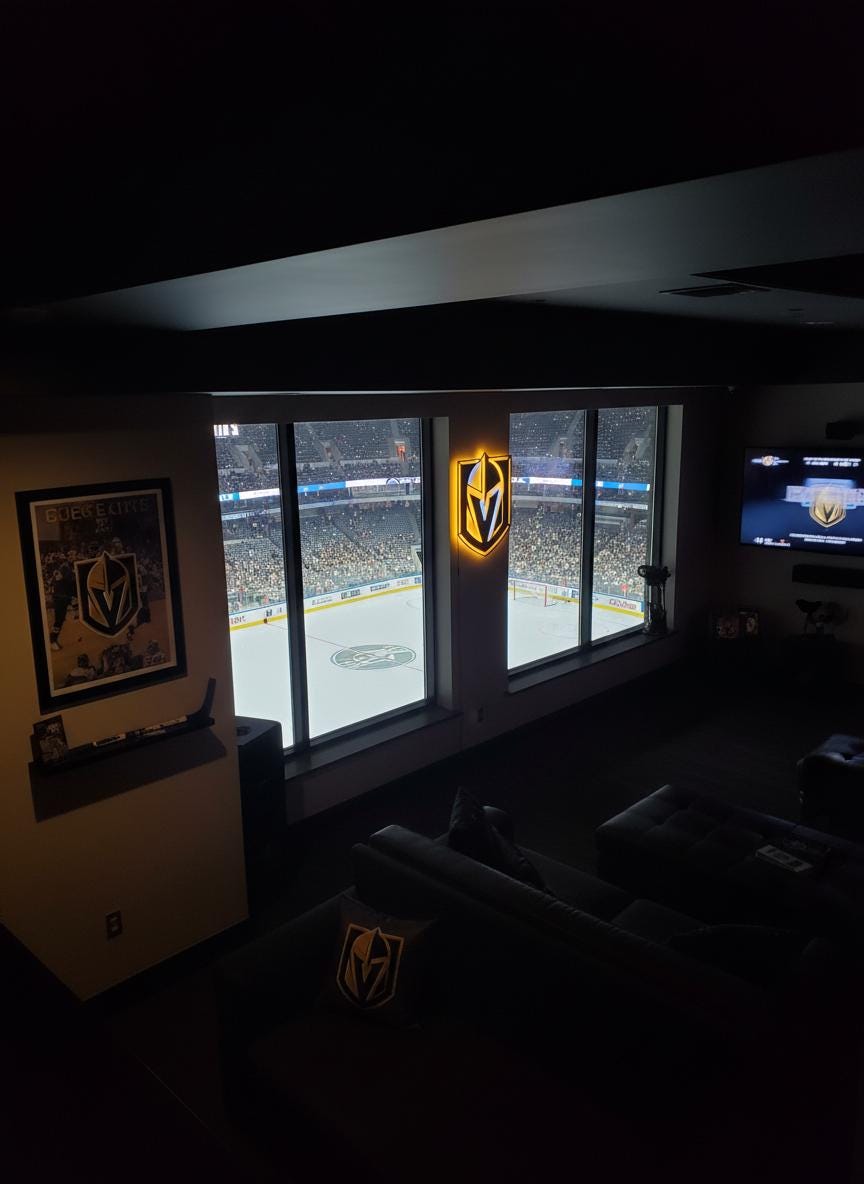 Vegas Golden Knights Wall Art - NHL Team Logo Decor for Game Room