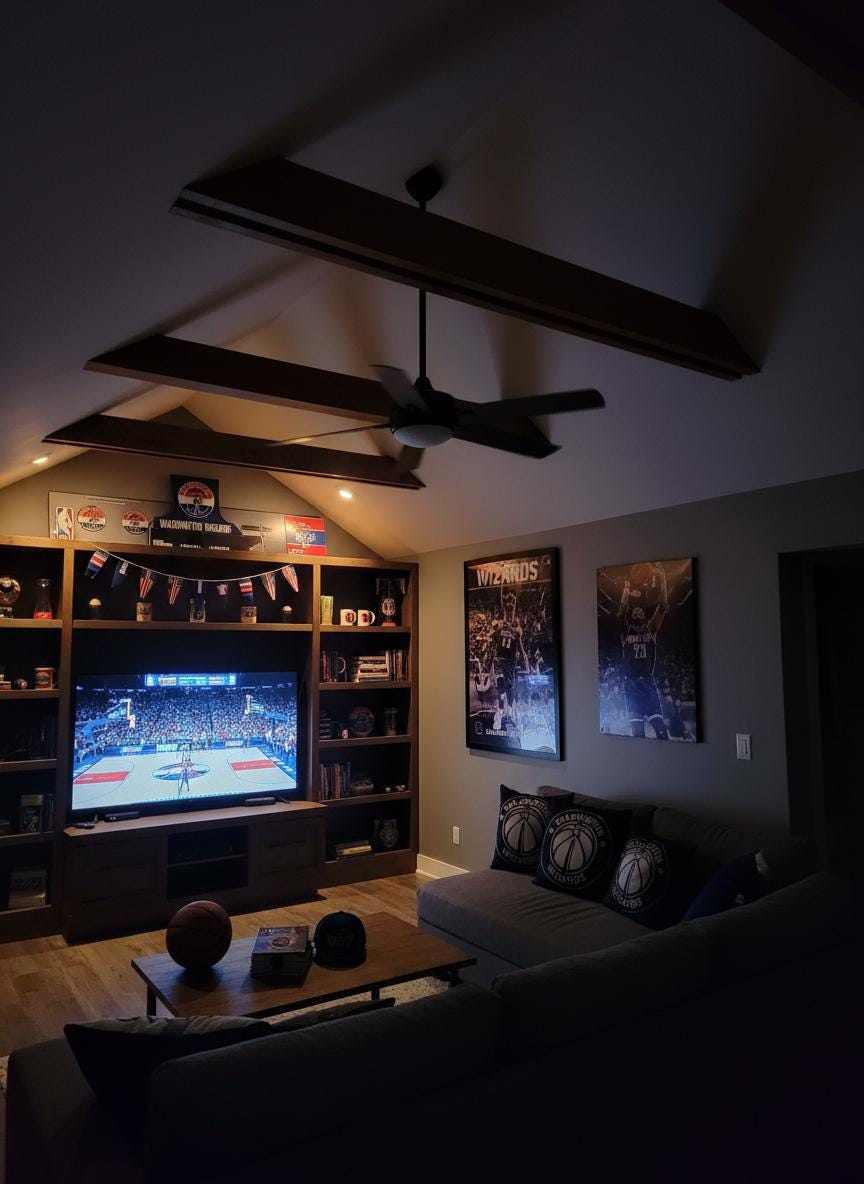 Washington Wizards Wall Art - Unique NBA Team Logo Basketball Decor Gift