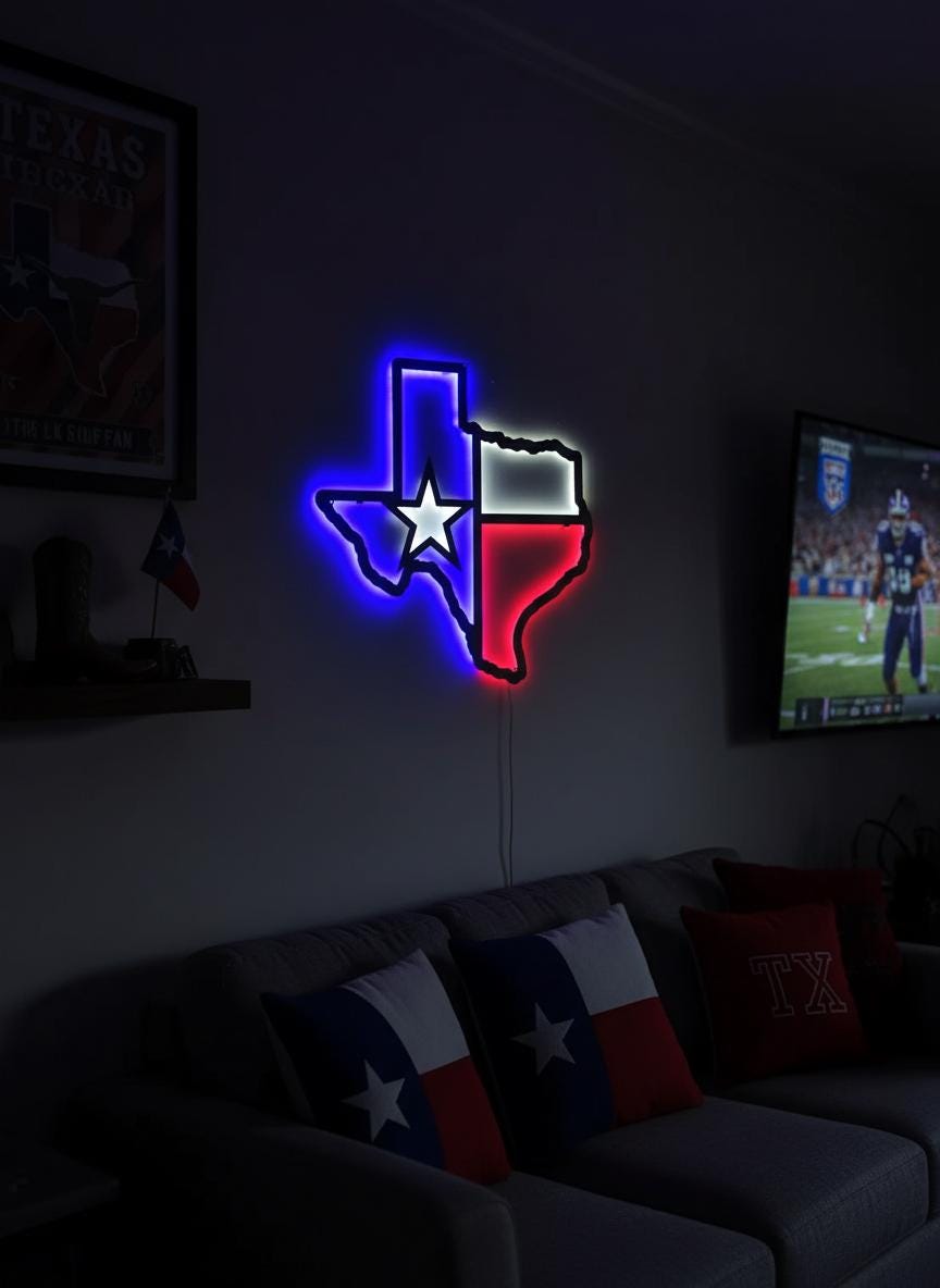 Texas State Bobcats Wall Decor - NCAA Team Logo Art - College Fan Gift