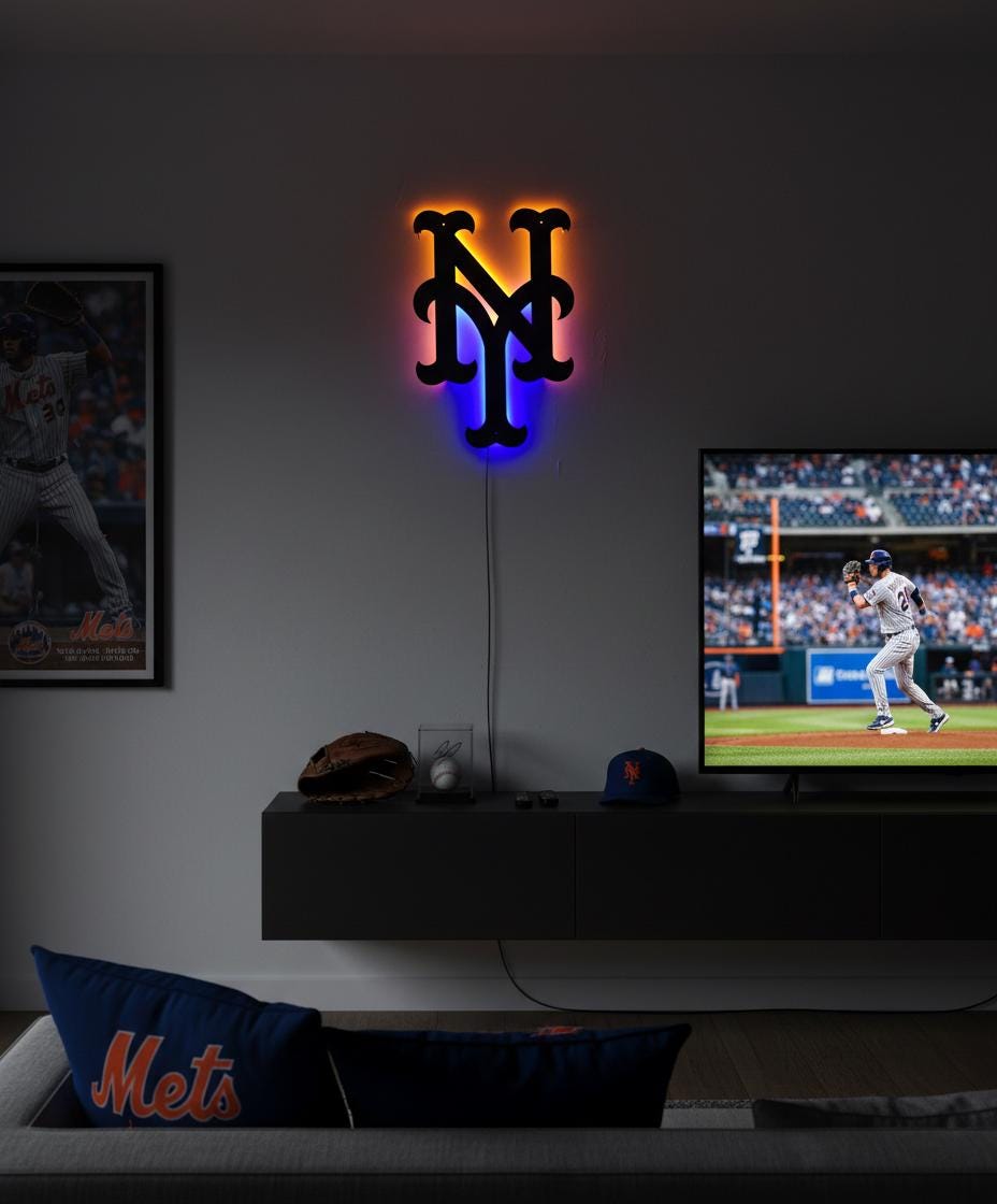 New York Yankees Wall Art - Baseball Team Decor - Game Room Sign