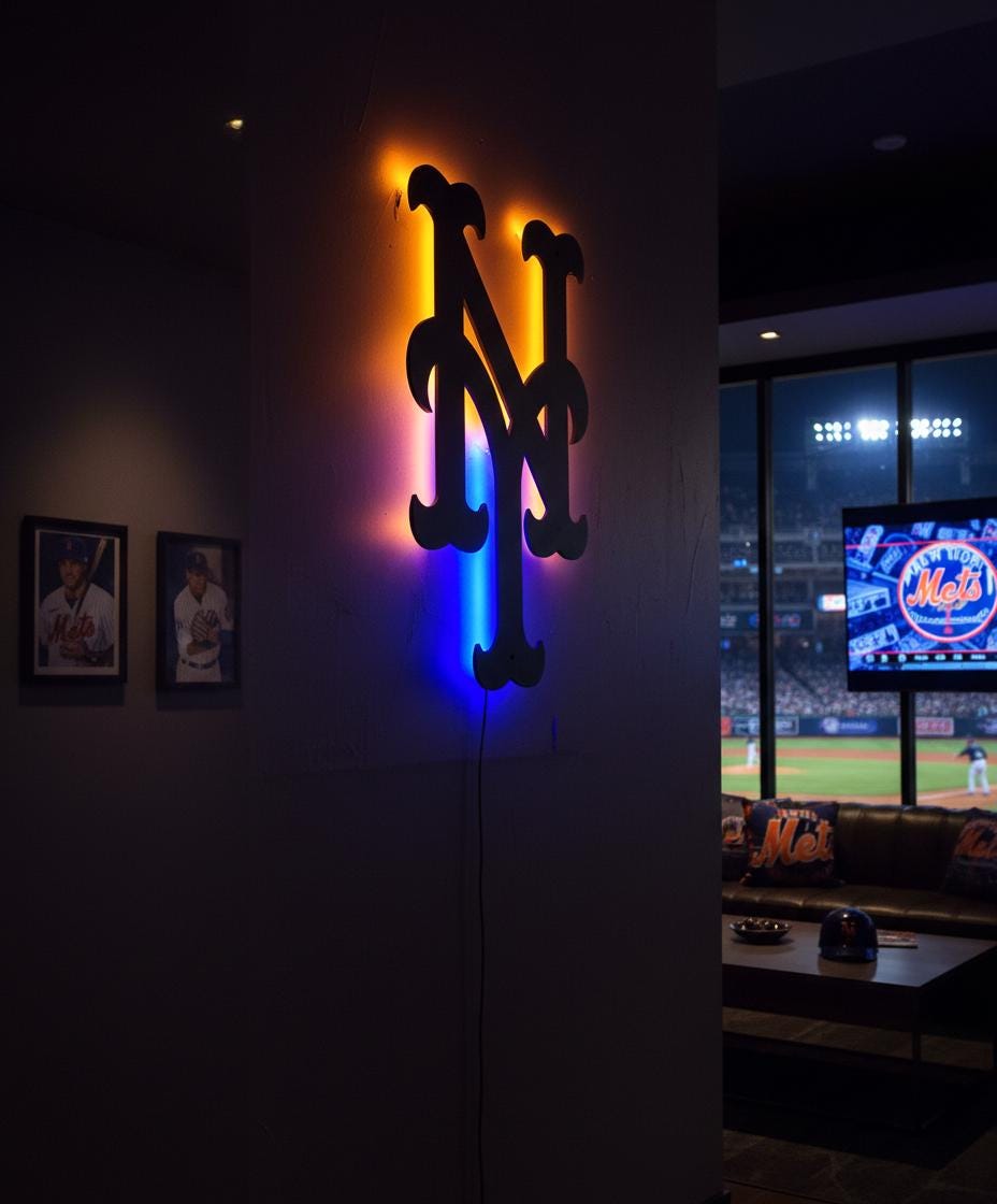 New York Yankees Wall Art - Baseball Team Decor - Game Room Sign