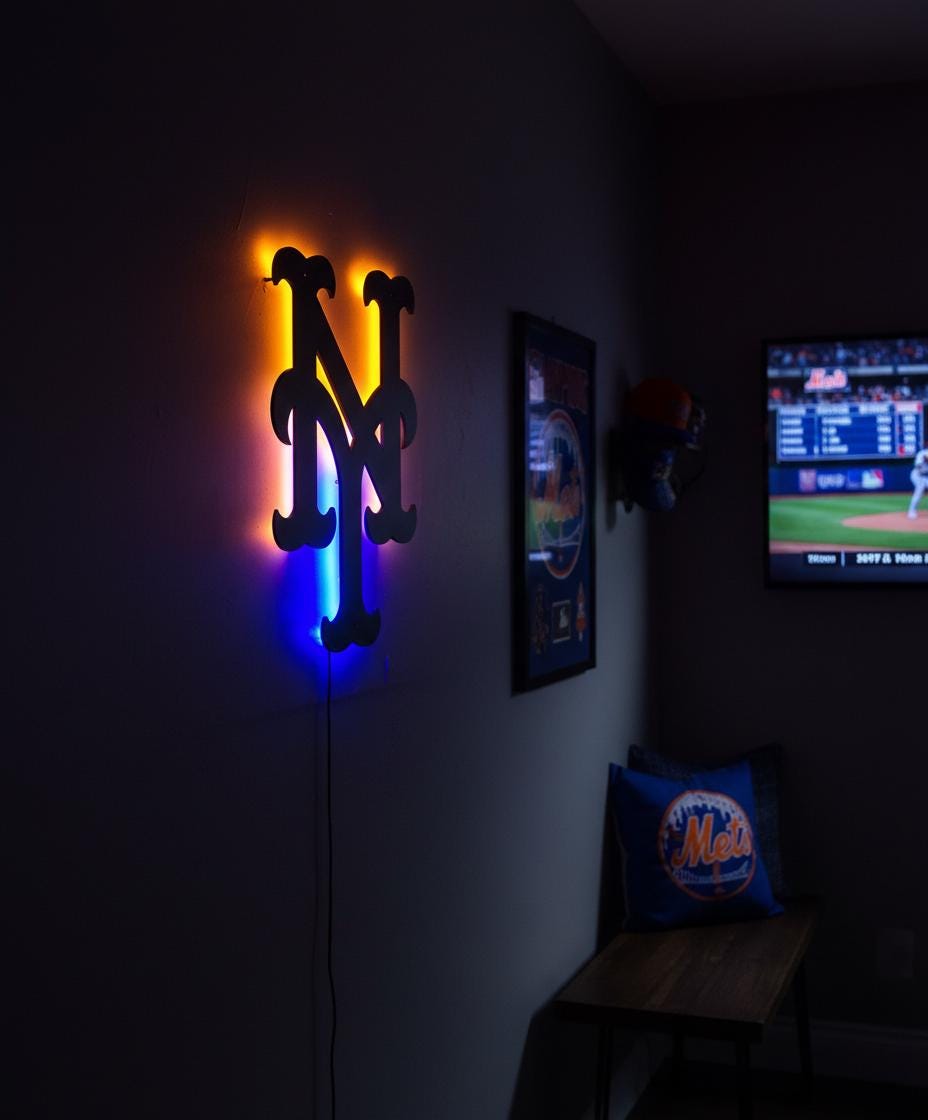 New York Yankees Wall Art - Baseball Team Decor - Game Room Sign