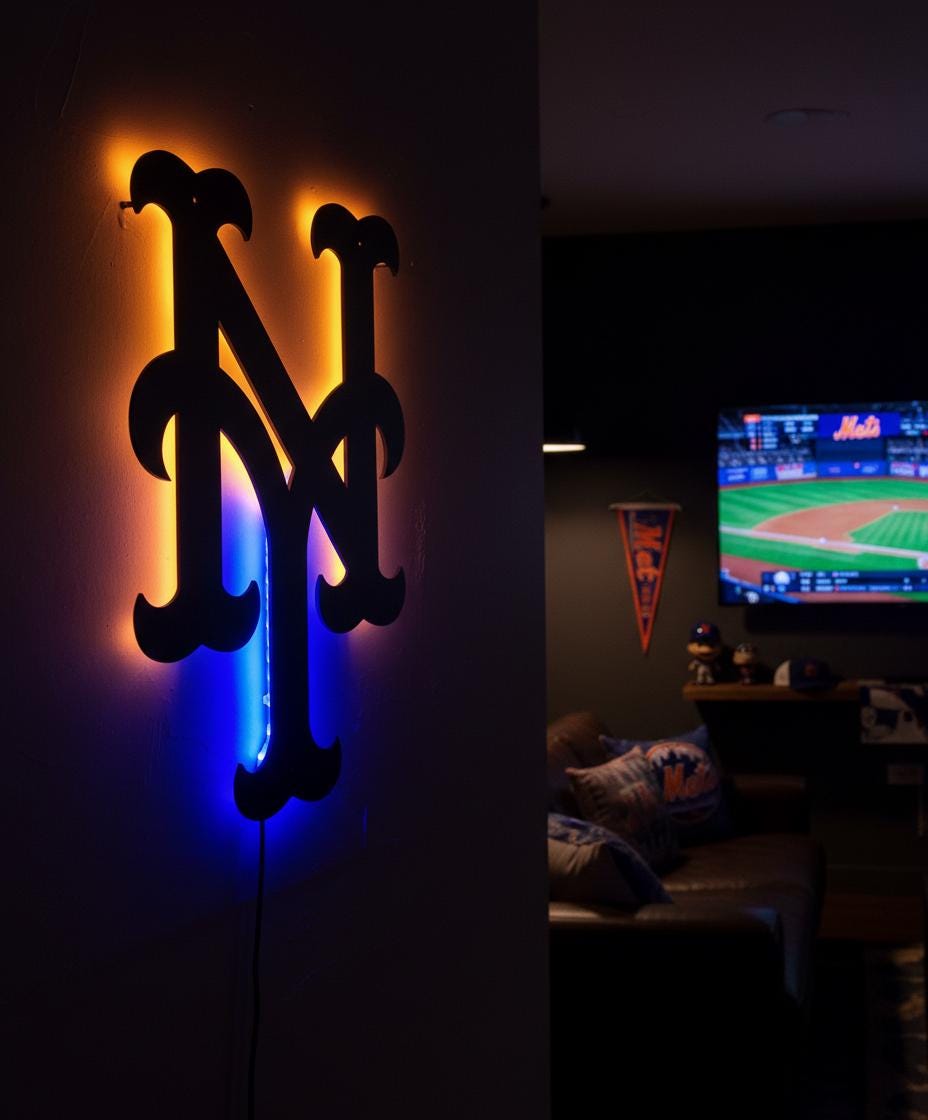 New York Yankees Wall Art - Baseball Team Decor - Game Room Sign