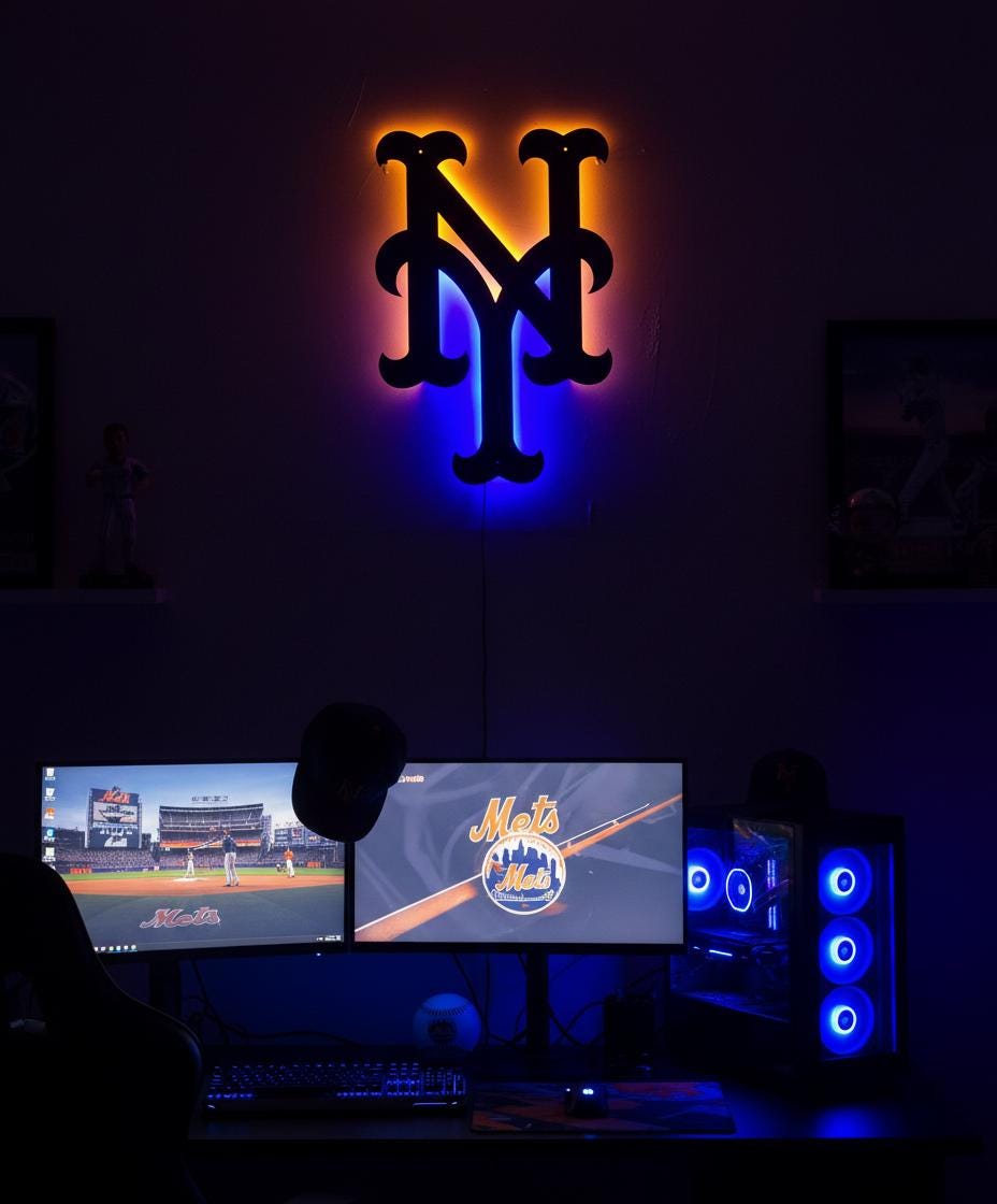 New York Yankees Wall Art - Baseball Team Decor - Game Room Sign