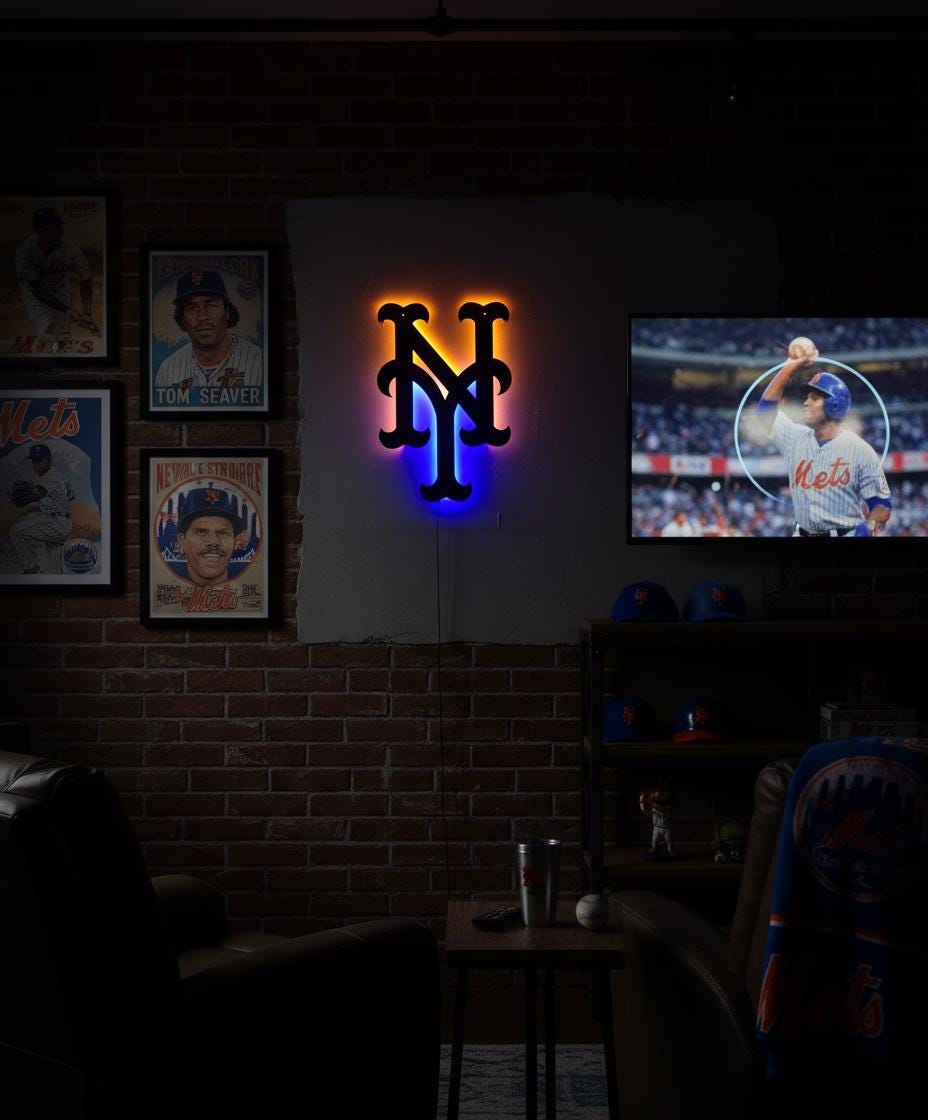 New York Yankees Wall Art - Baseball Team Decor - Game Room Sign