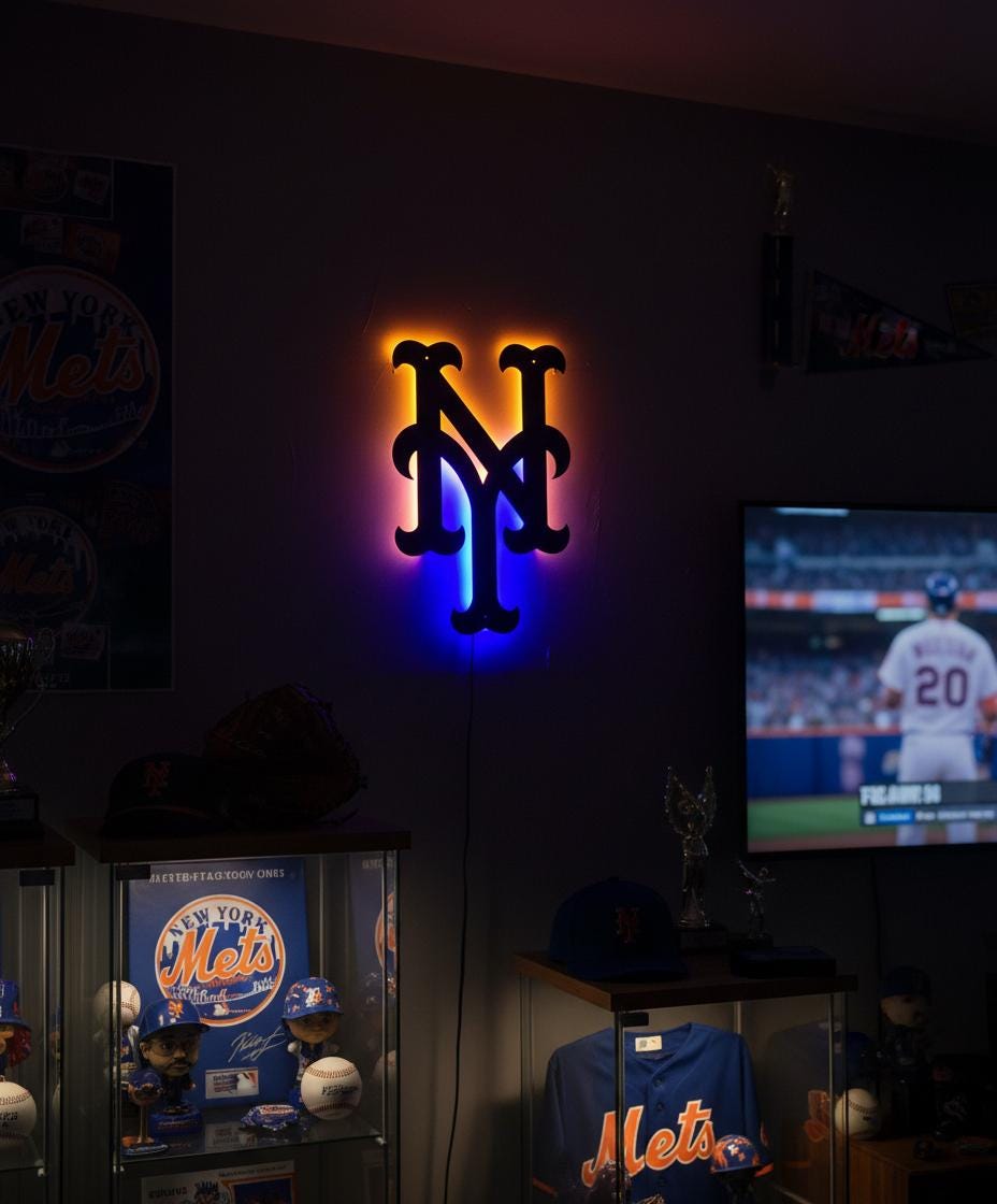 New York Yankees Wall Art - Baseball Team Decor - Game Room Sign