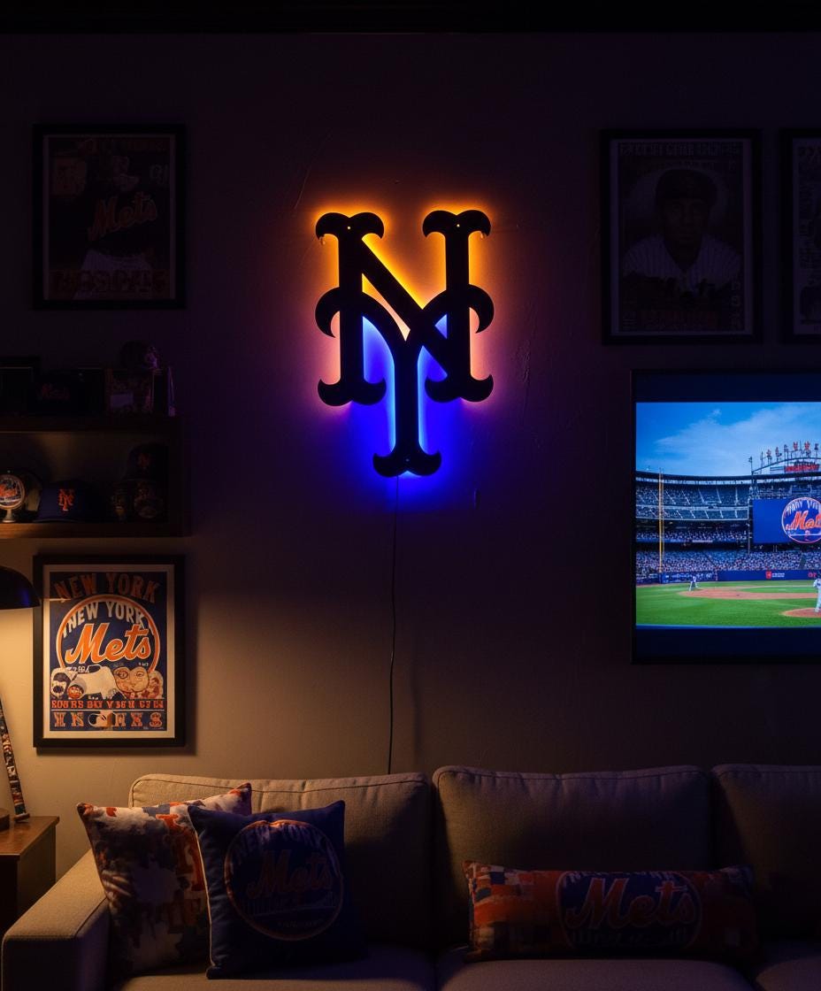 New York Yankees Wall Art - Baseball Team Decor - Game Room Sign