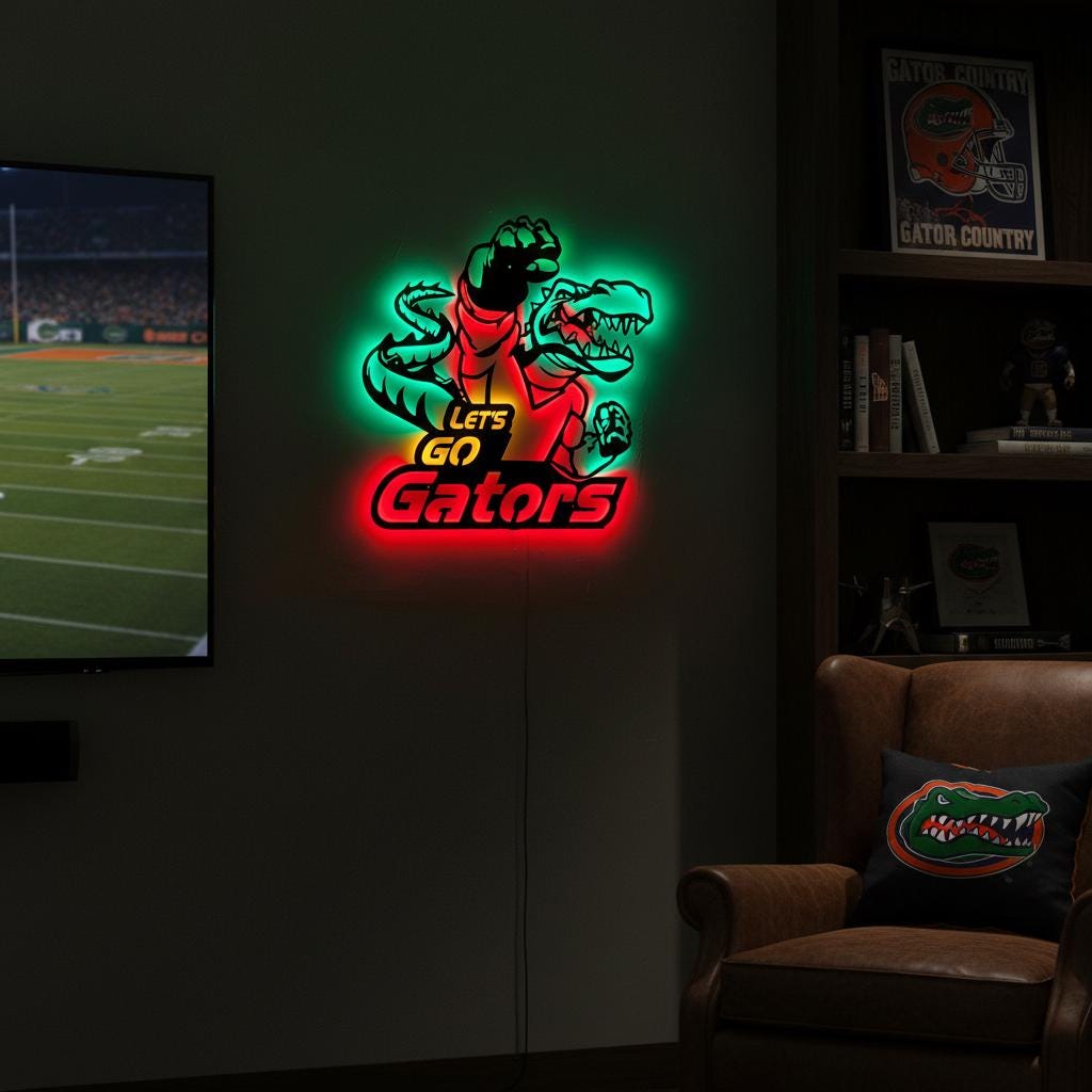 Florida Gators Wall Art – Handmade Steel NCAA Team Logo Sign