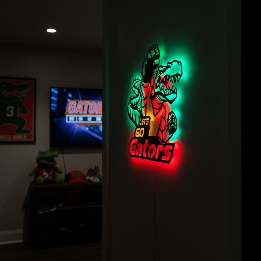 Florida Gators Wall Art – Handmade Steel NCAA Team Logo Sign