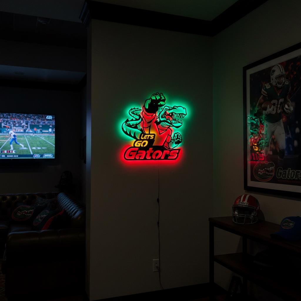 Florida Gators Wall Art – Handmade Steel NCAA Team Logo Sign