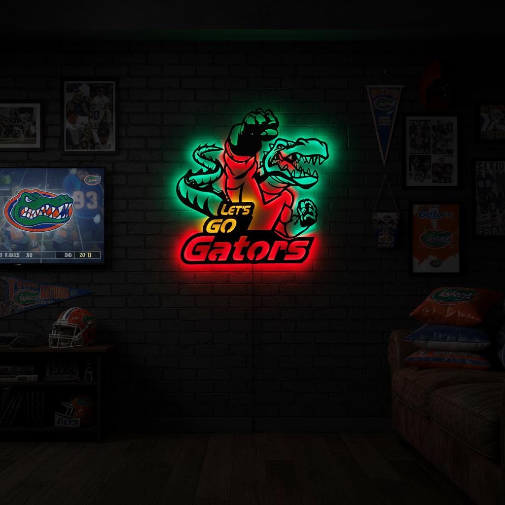 Florida Gators Wall Art – Handmade Steel NCAA Team Logo Sign