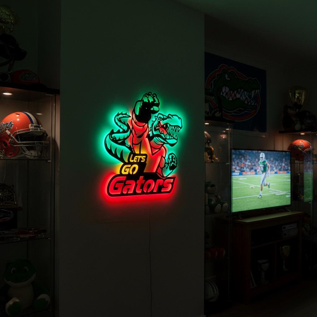 Florida Gators Wall Art – Handmade Steel NCAA Team Logo Sign