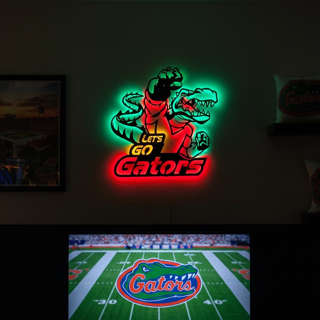 Florida Gators Wall Art – Handmade Steel NCAA Team Logo Sign