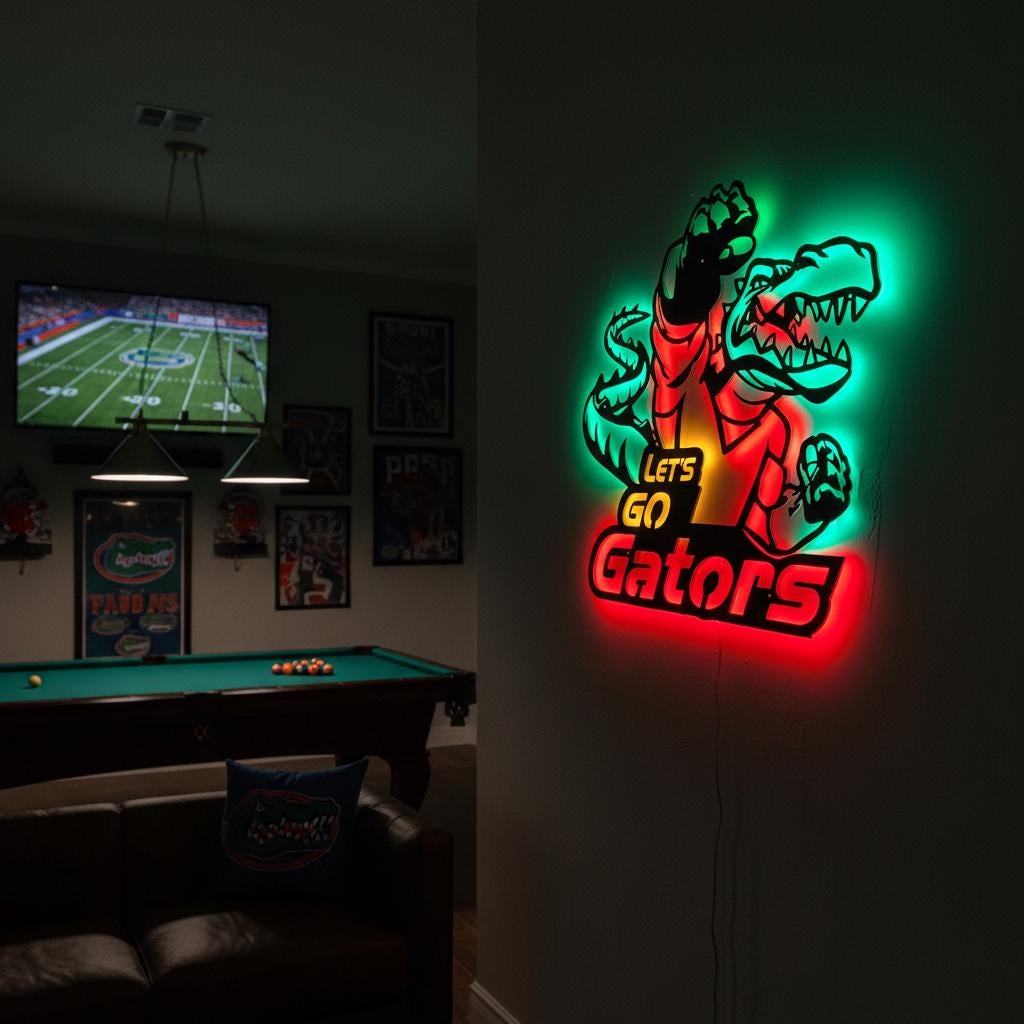 Florida Gators Wall Art – Handmade Steel NCAA Team Logo Sign