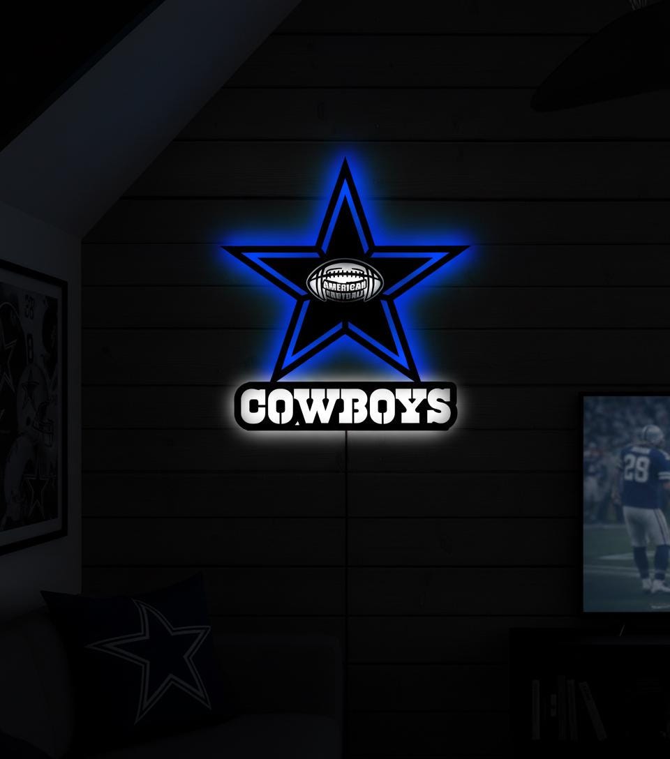 Dallas Stars Wall Art - Official NHL Team Logo Hockey Fan Game Room Decor