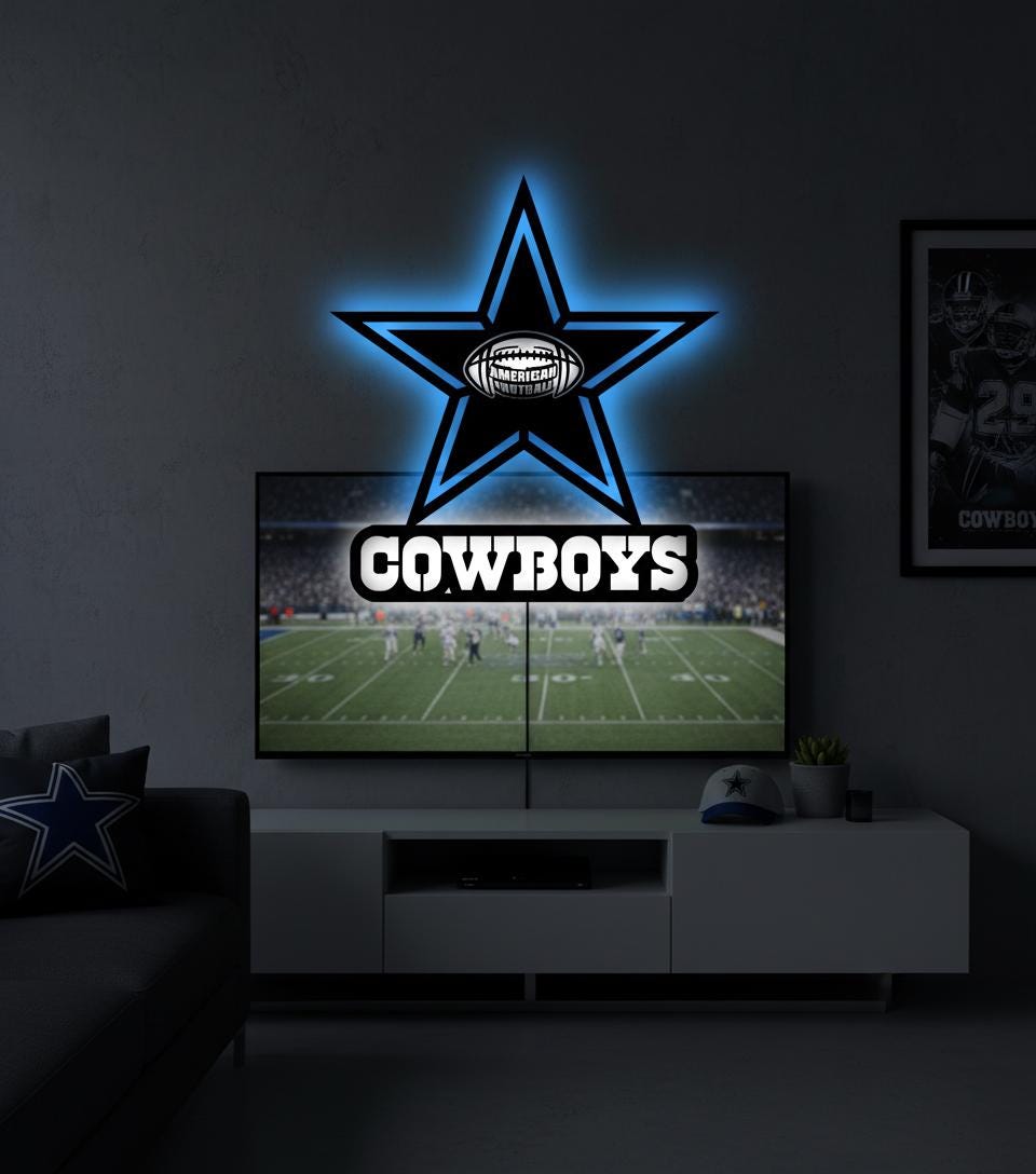 Dallas Stars Wall Art - Official NHL Team Logo Hockey Fan Game Room Decor