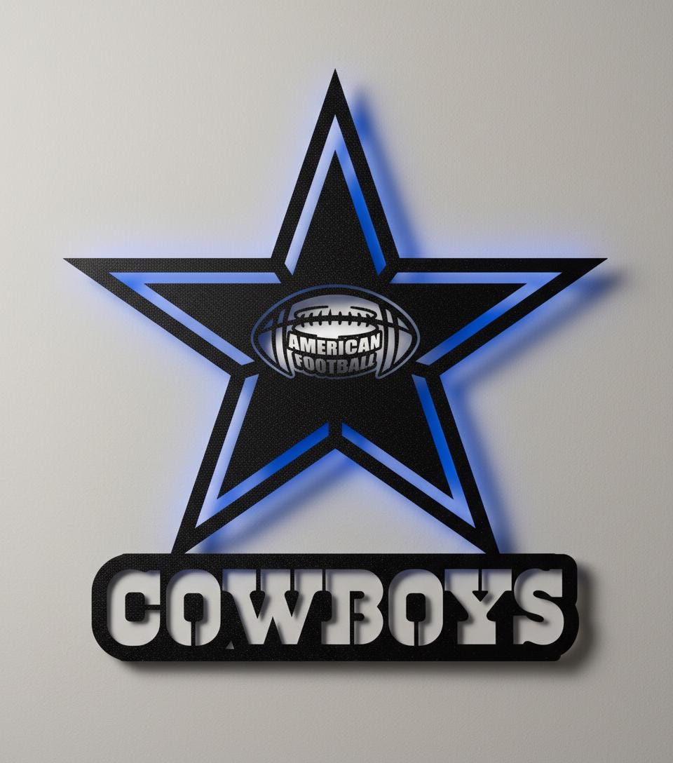 Dallas Stars Wall Art - Official NHL Team Logo Hockey Fan Game Room Decor