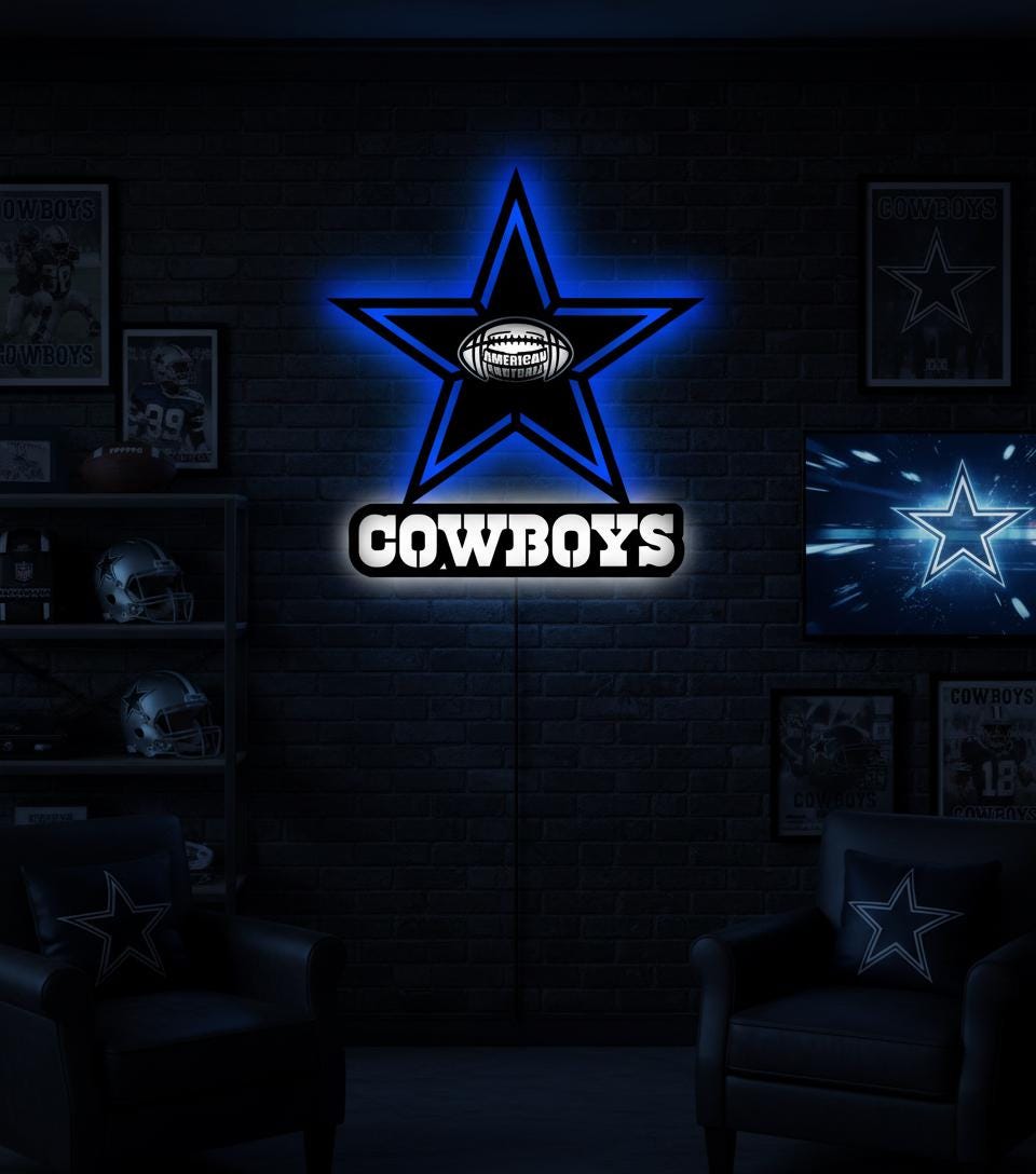 Dallas Stars Wall Art - Official NHL Team Logo Hockey Fan Game Room Decor