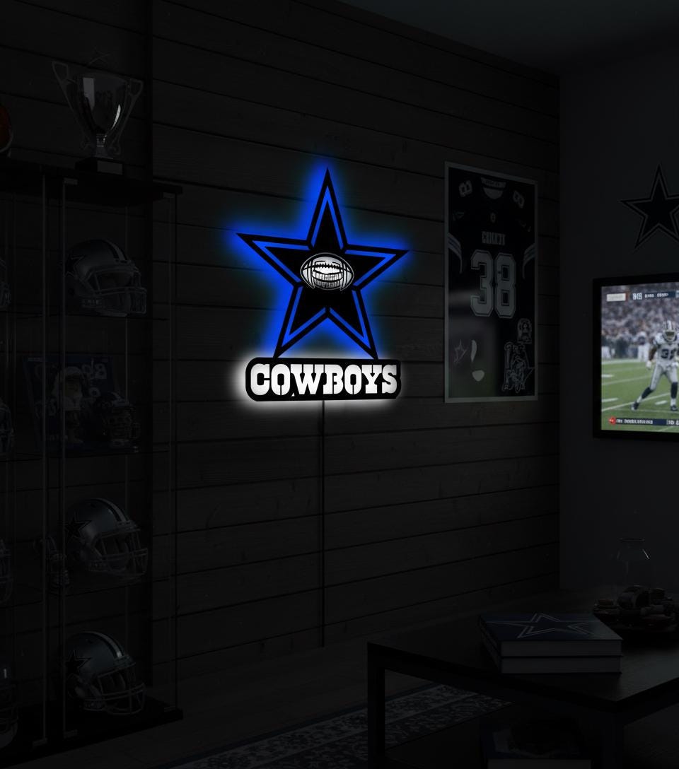 Dallas Stars Wall Art - Official NHL Team Logo Hockey Fan Game Room Decor