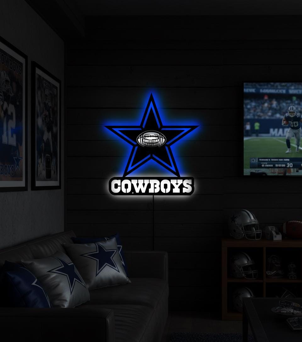 Dallas Stars Wall Art - Official NHL Team Logo Hockey Fan Game Room Decor