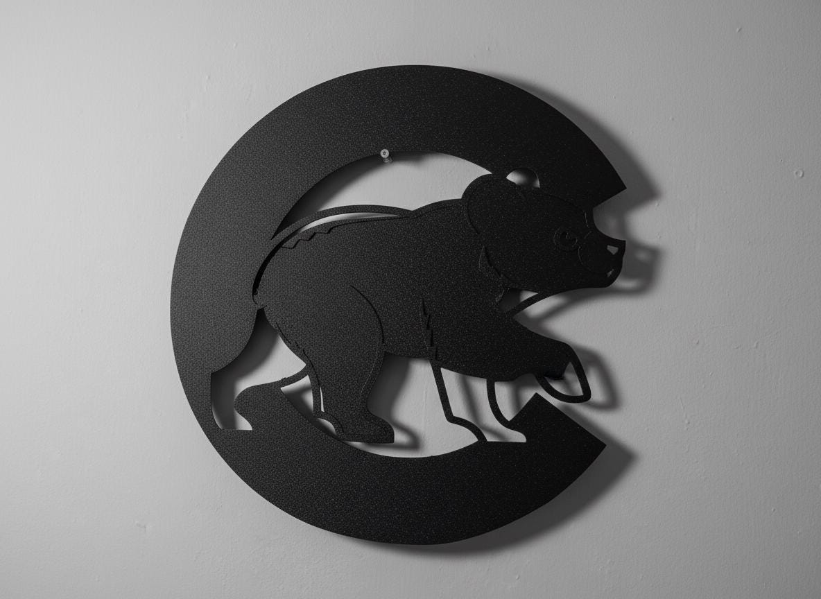 Chicago Cubs Wall Art - Wrigleyville Home Decor - Baseball Fan Gift