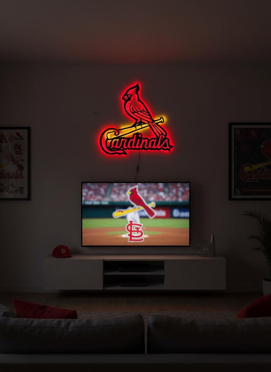 Arizona Cardinals Wall Art - Official Team Logo NFL Football Decor Gift
