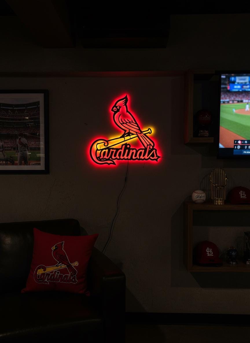 Arizona Cardinals Wall Art - Official Team Logo NFL Football Decor Gift